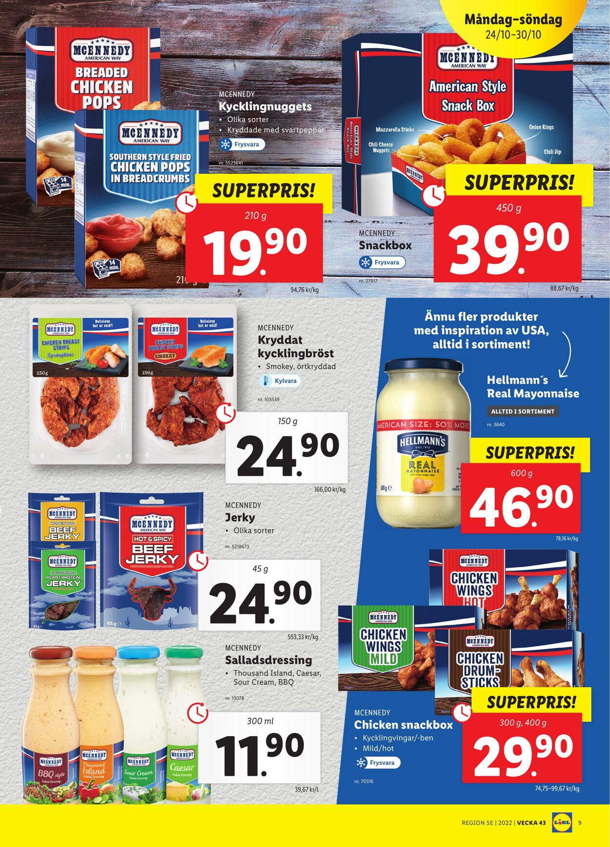 Erbjudanden Lidl 24.10.2022 - 30.10.2022