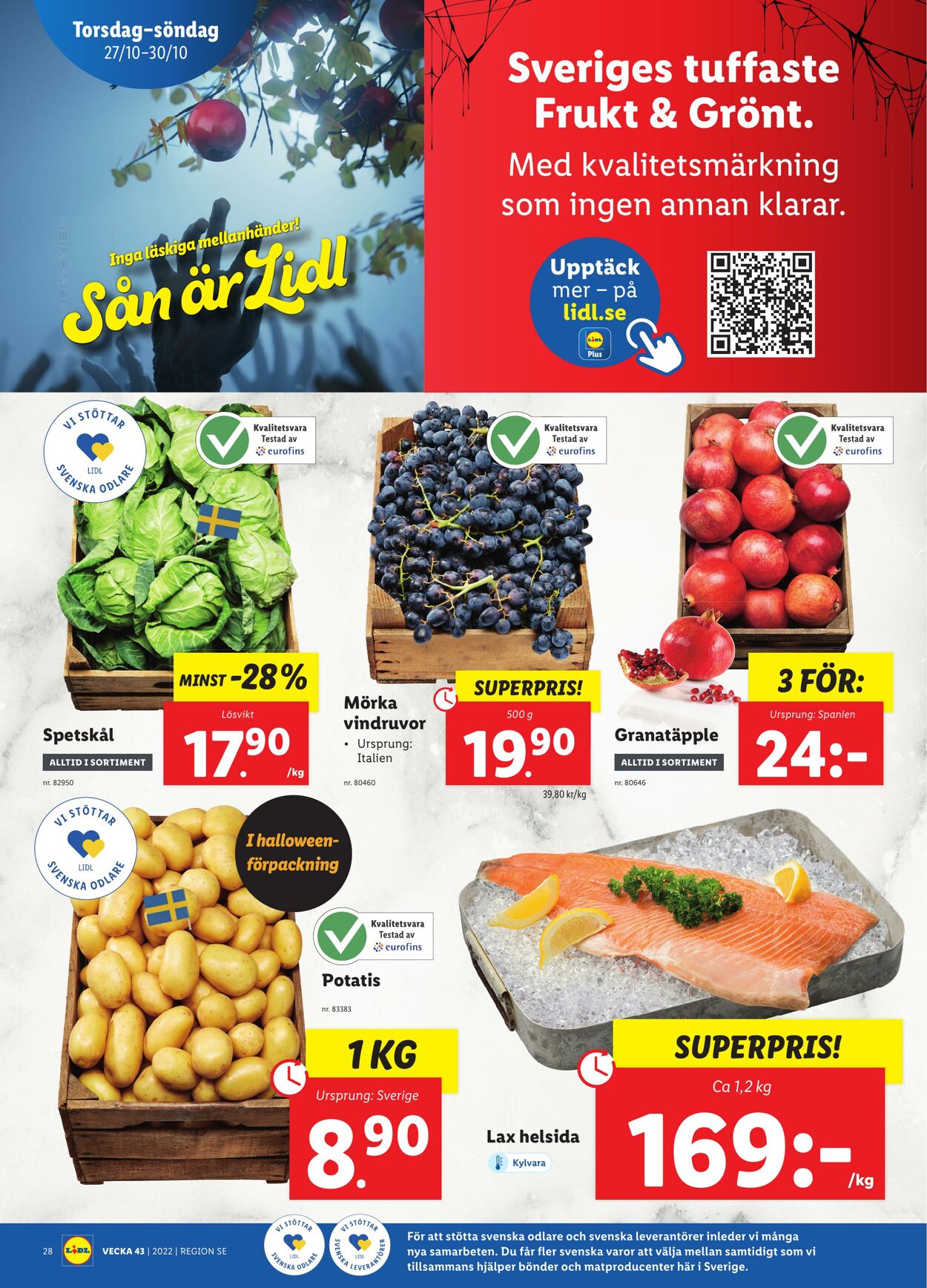 Erbjudanden Lidl 24.10.2022 - 30.10.2022