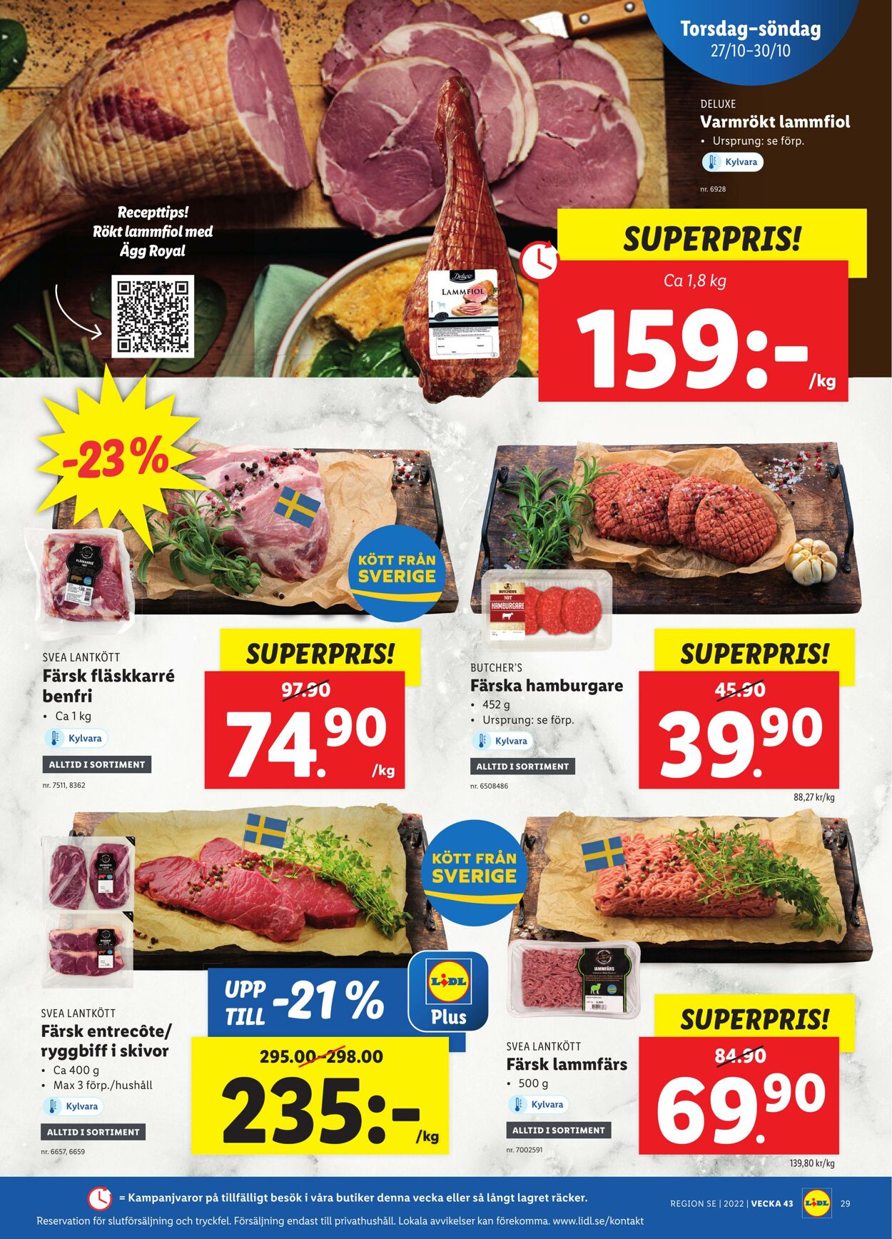 Erbjudanden Lidl 24.10.2022 - 30.10.2022