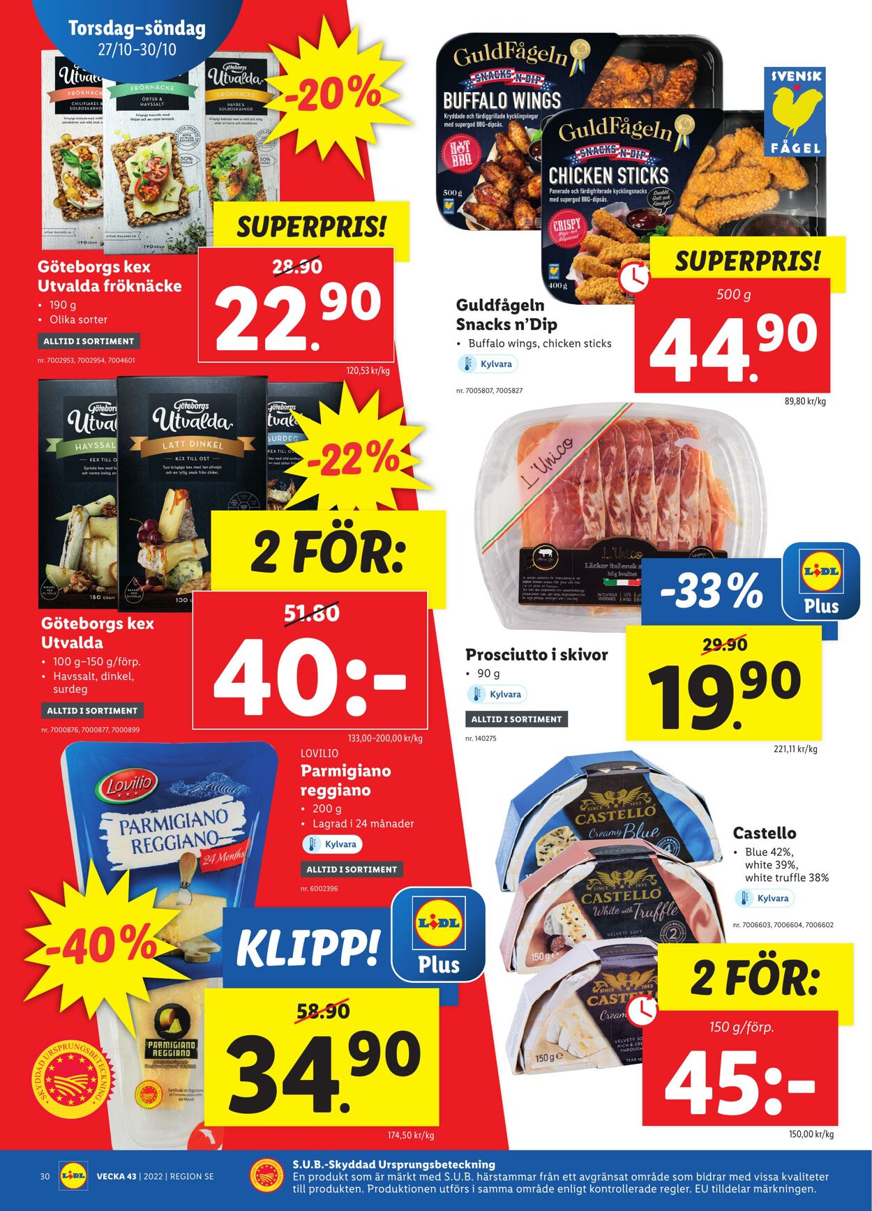 Erbjudanden Lidl 24.10.2022 - 30.10.2022