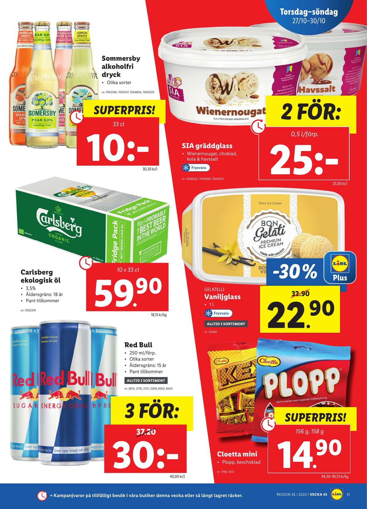 Erbjudanden Lidl 24.10.2022 - 30.10.2022