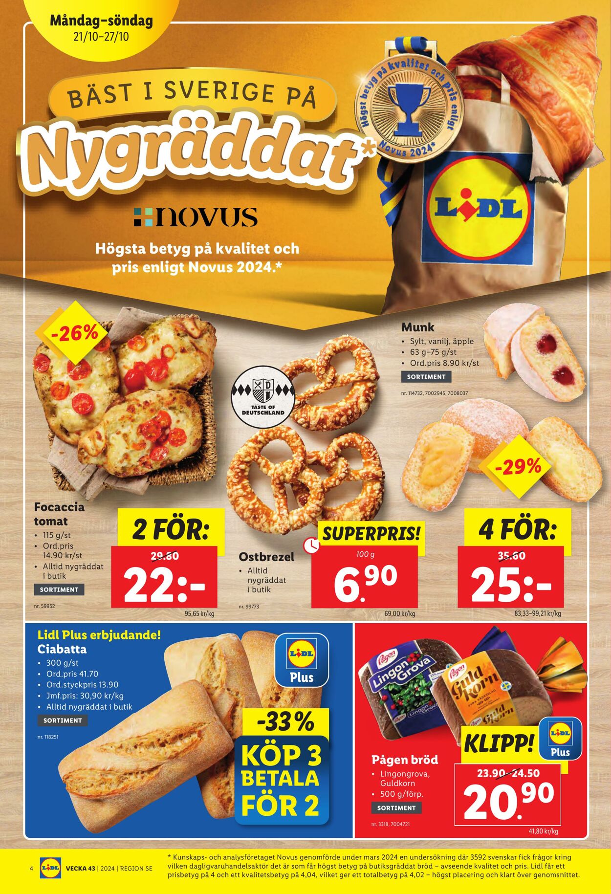 Erbjudanden Lidl 21.10.2024 - 27.10.2024