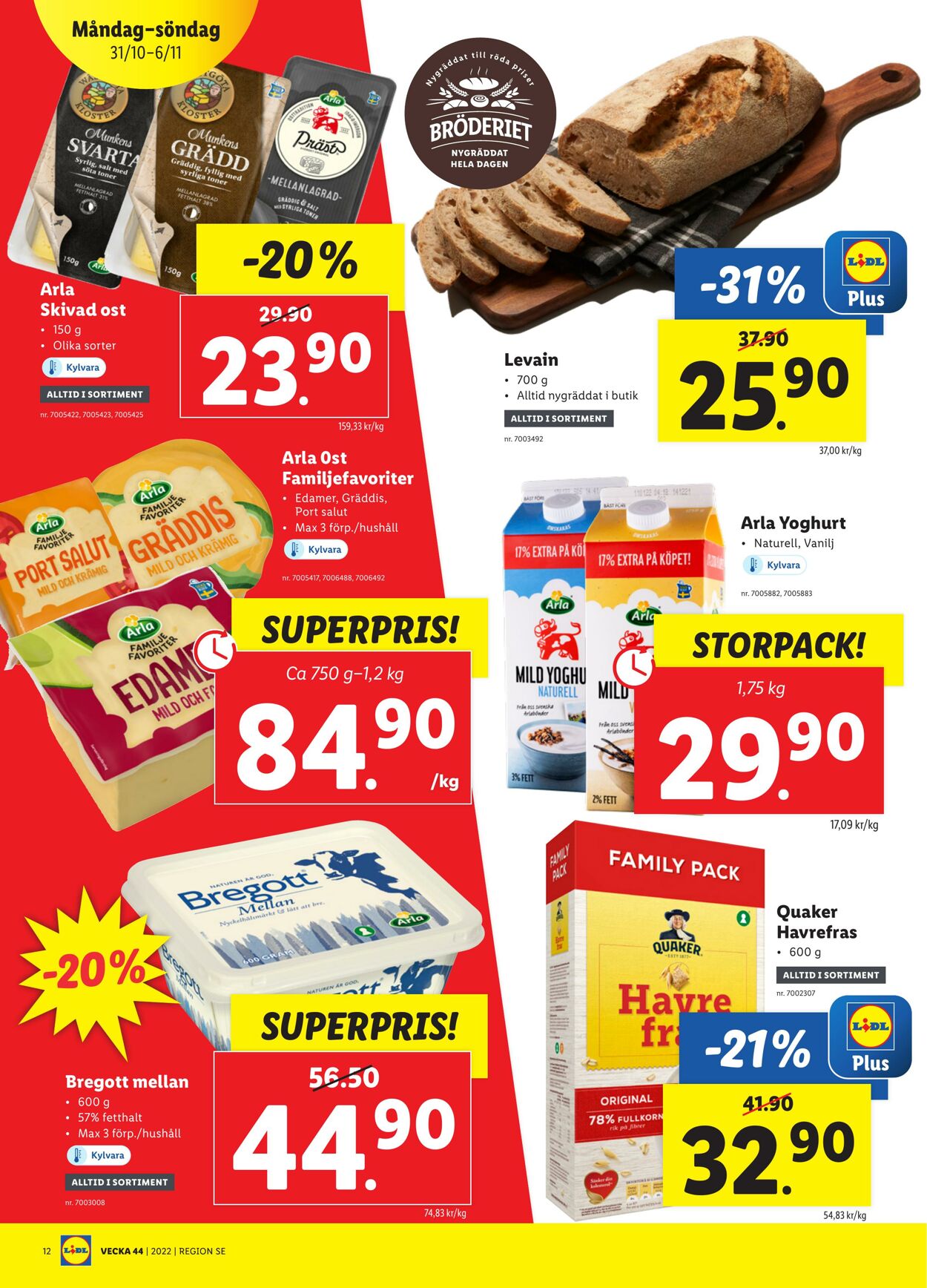 Erbjudanden Lidl 31.10.2022 - 06.11.2022