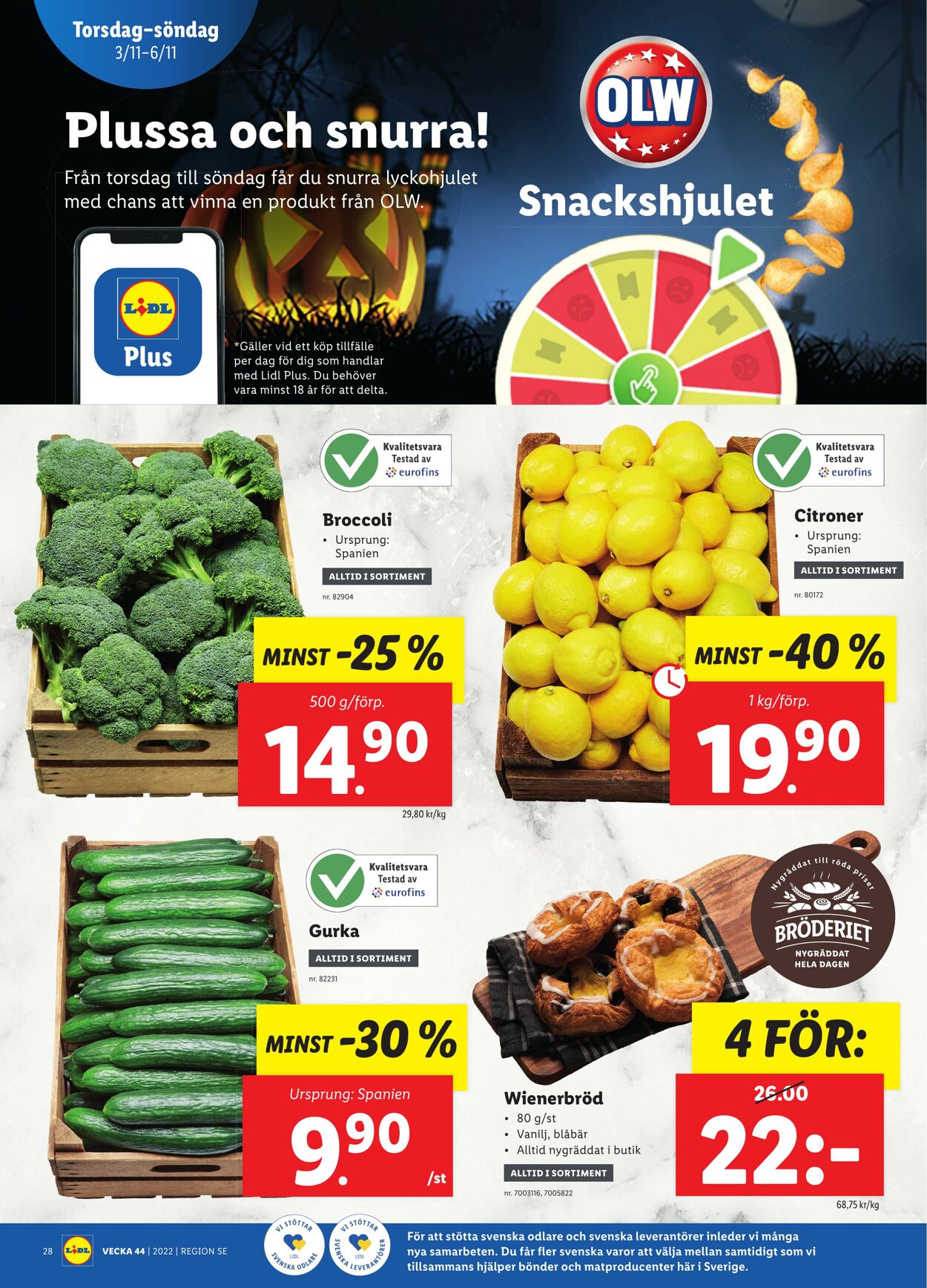 Erbjudanden Lidl 31.10.2022 - 06.11.2022