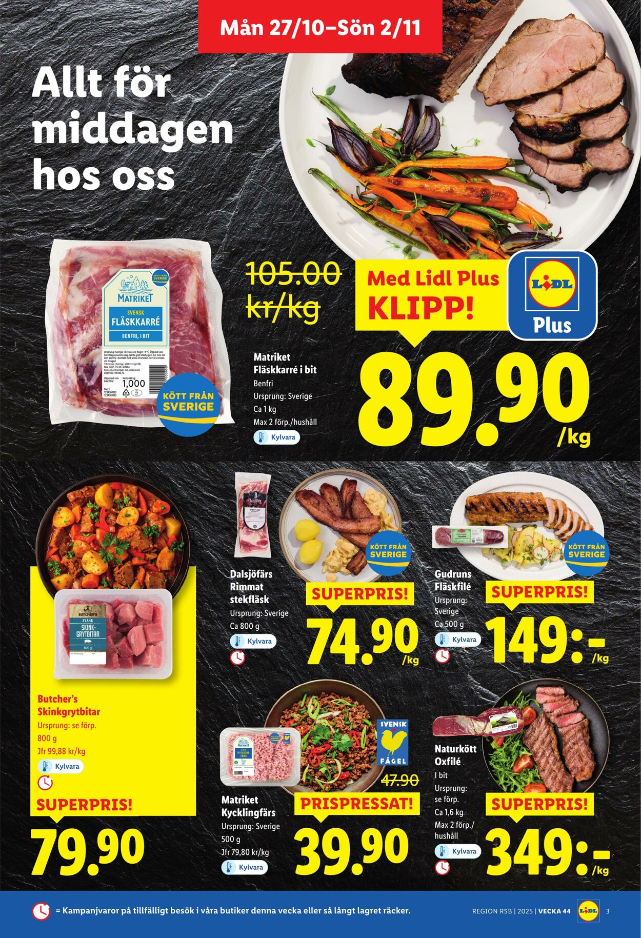 Erbjudanden Lidl 27.10.2025 - 02.11.2025