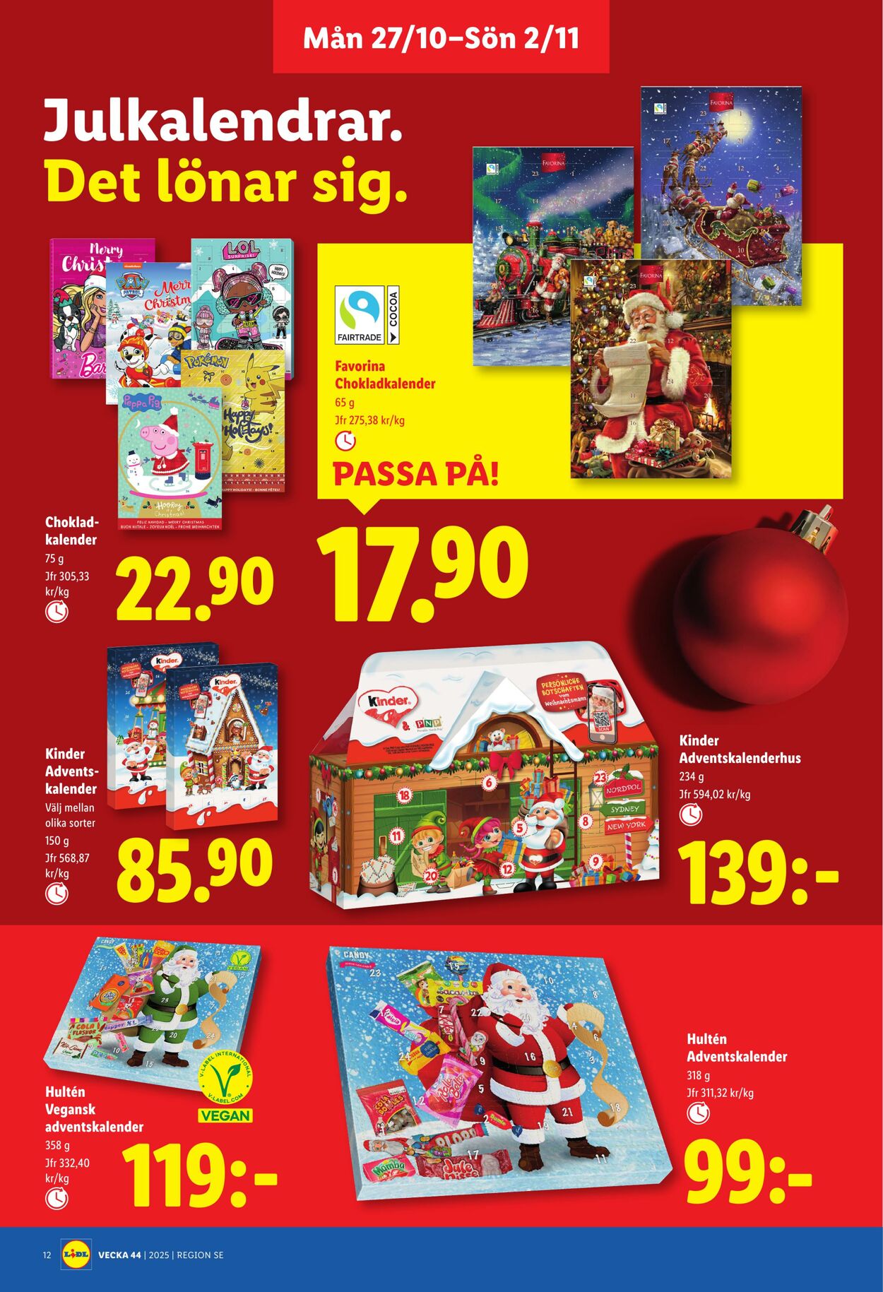 Erbjudanden Lidl 27.10.2025 - 02.11.2025