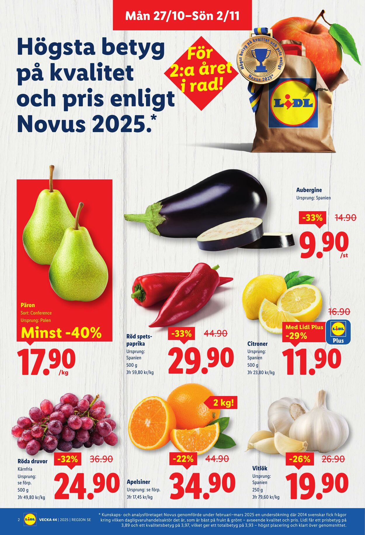Erbjudanden Lidl 27.10.2025 - 02.11.2025