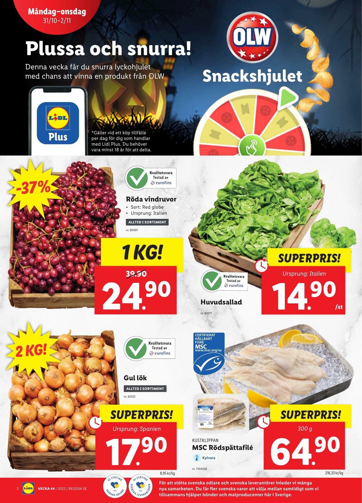 Erbjudanden Lidl 31.10.2022 - 06.11.2022