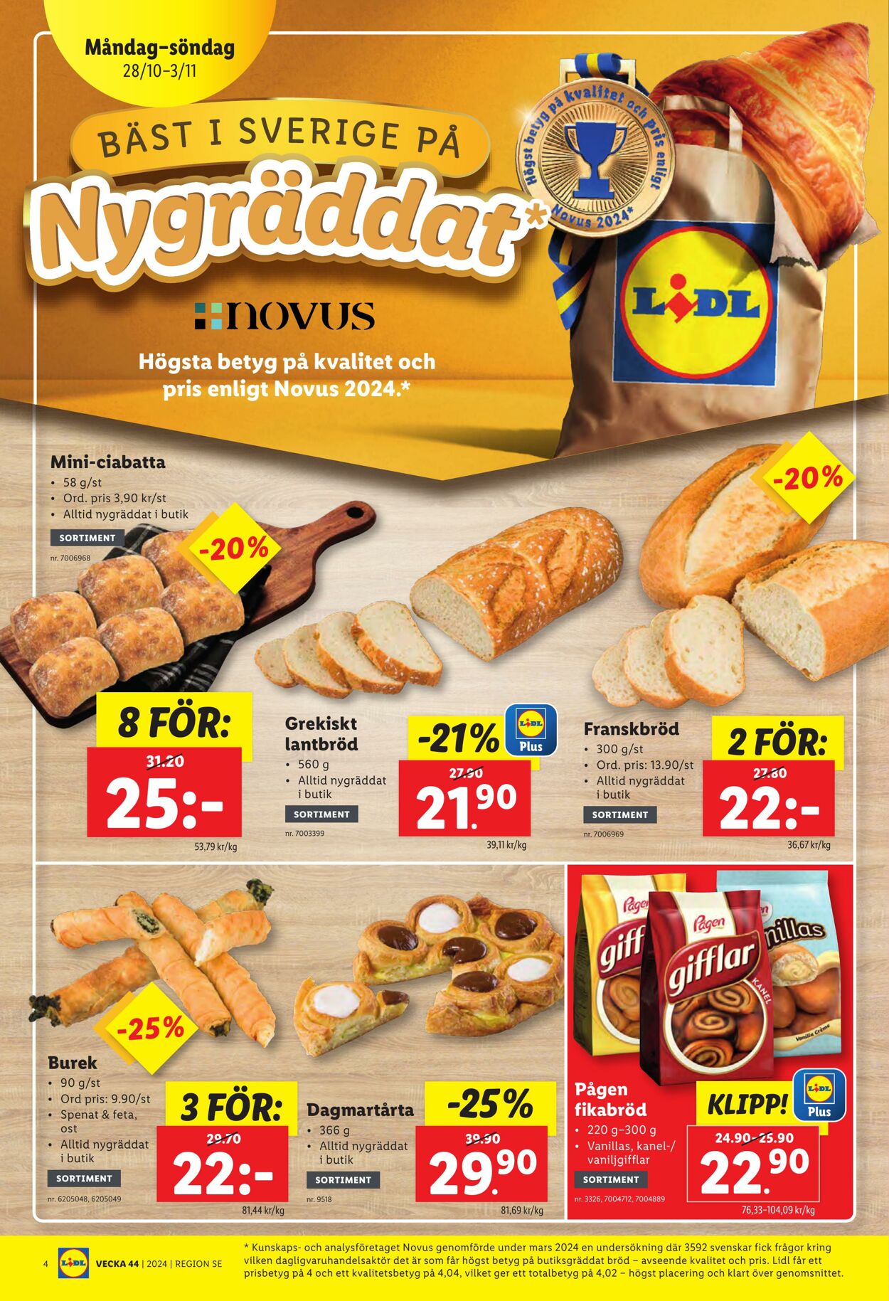 Erbjudanden Lidl 28.10.2024 - 03.11.2024