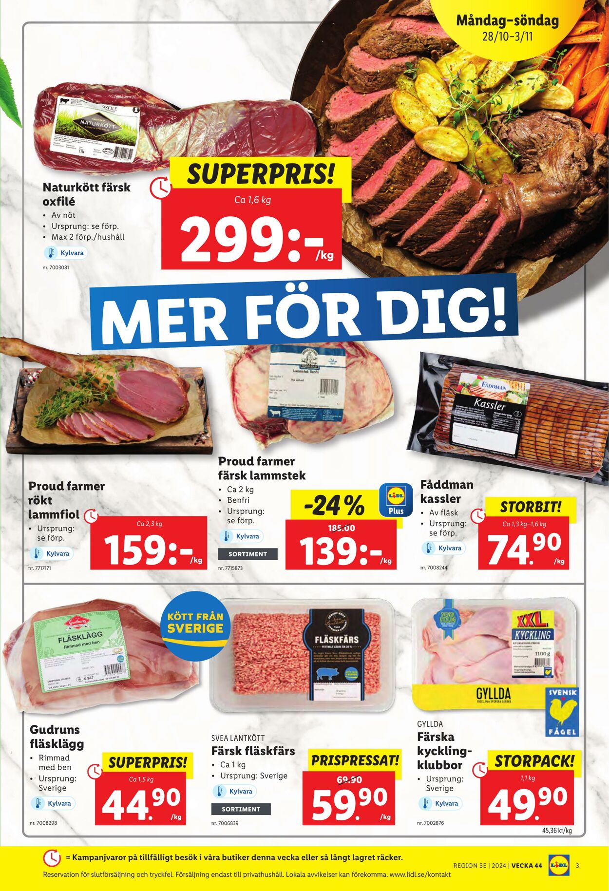 Erbjudanden Lidl 28.10.2024 - 03.11.2024