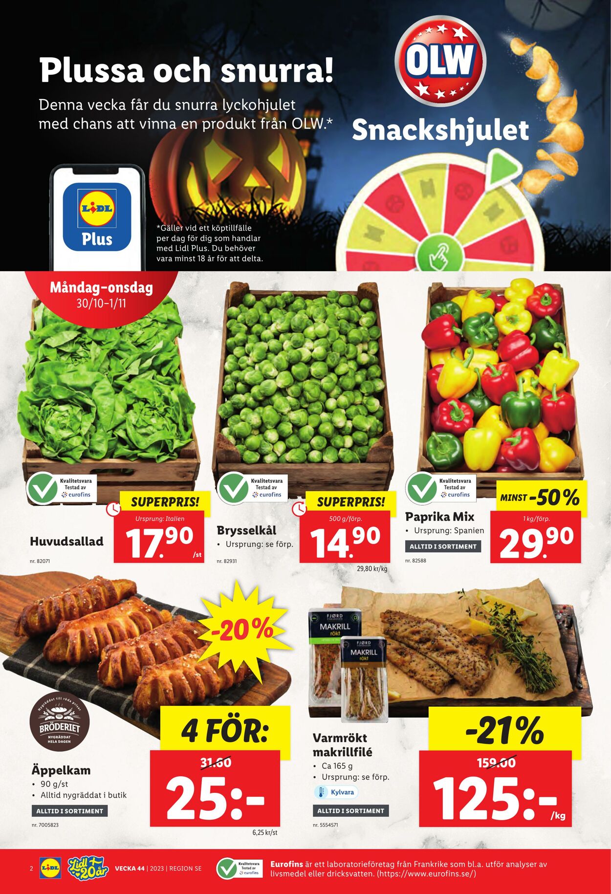 Erbjudanden Lidl 30.10.2023 - 05.11.2023