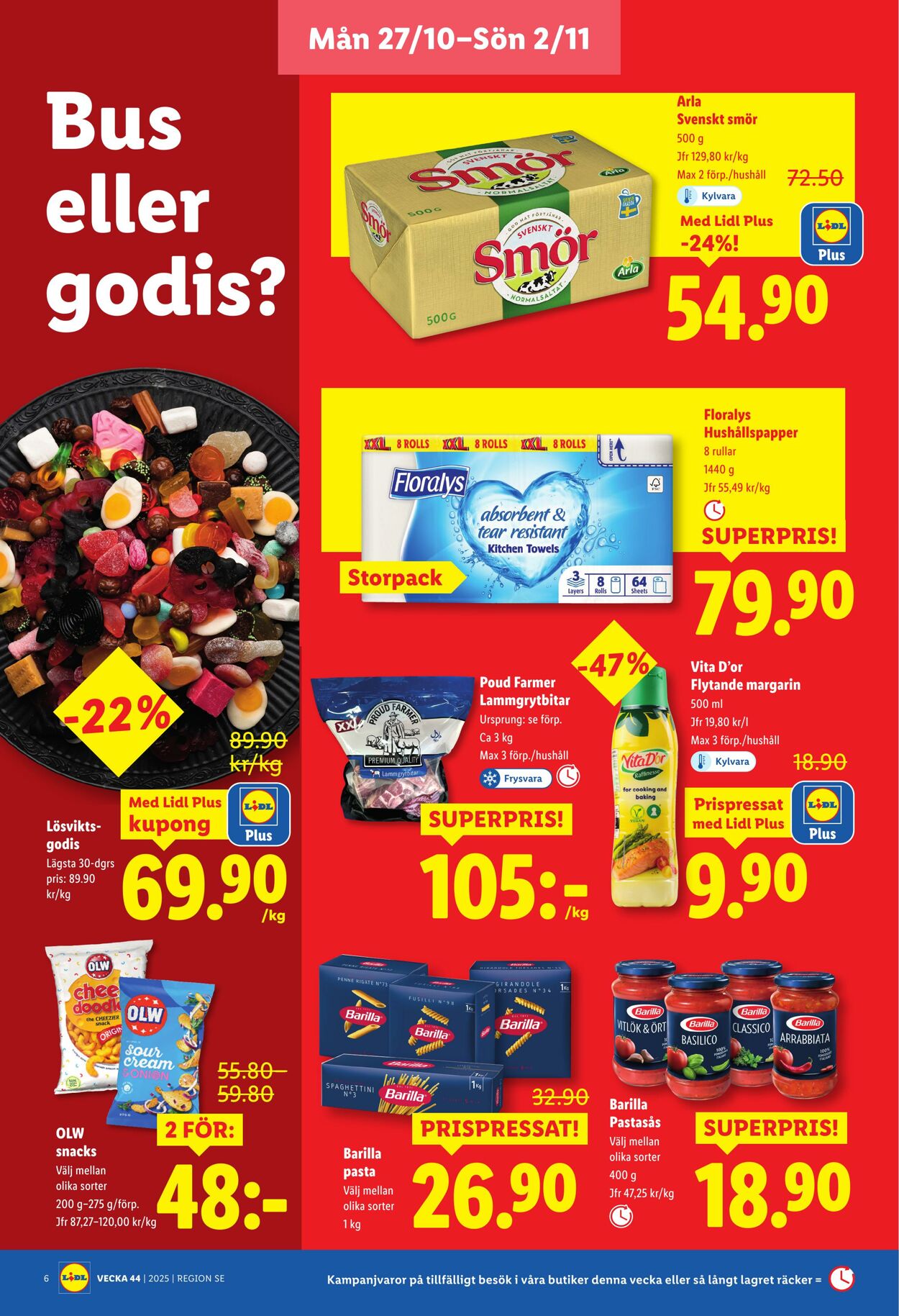 Erbjudanden Lidl 27.10.2025 - 02.11.2025