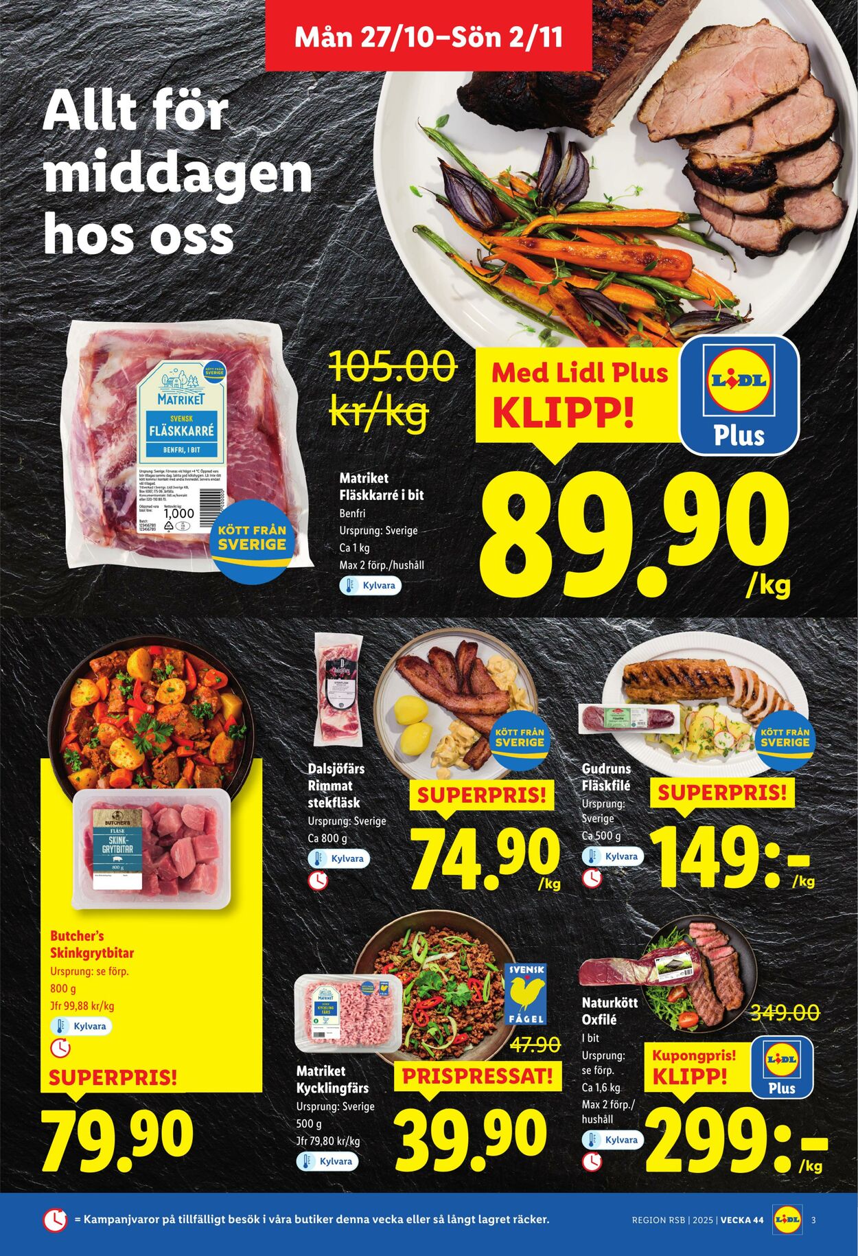 Erbjudanden Lidl 27.10.2025 - 02.11.2025