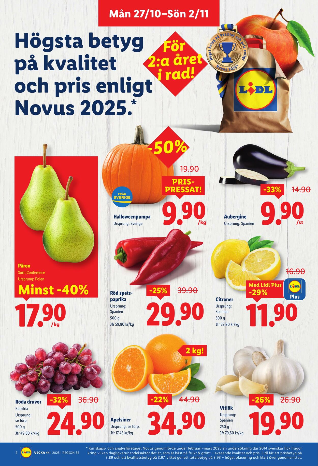 Erbjudanden Lidl 27.10.2025 - 02.11.2025