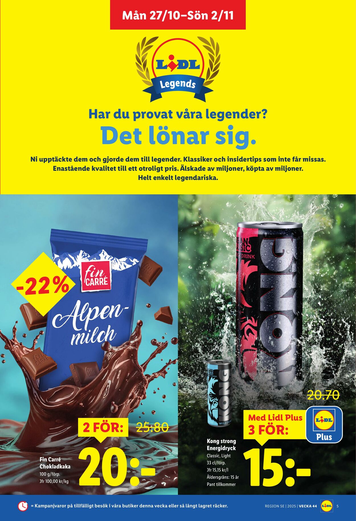 Erbjudanden Lidl 27.10.2025 - 02.11.2025