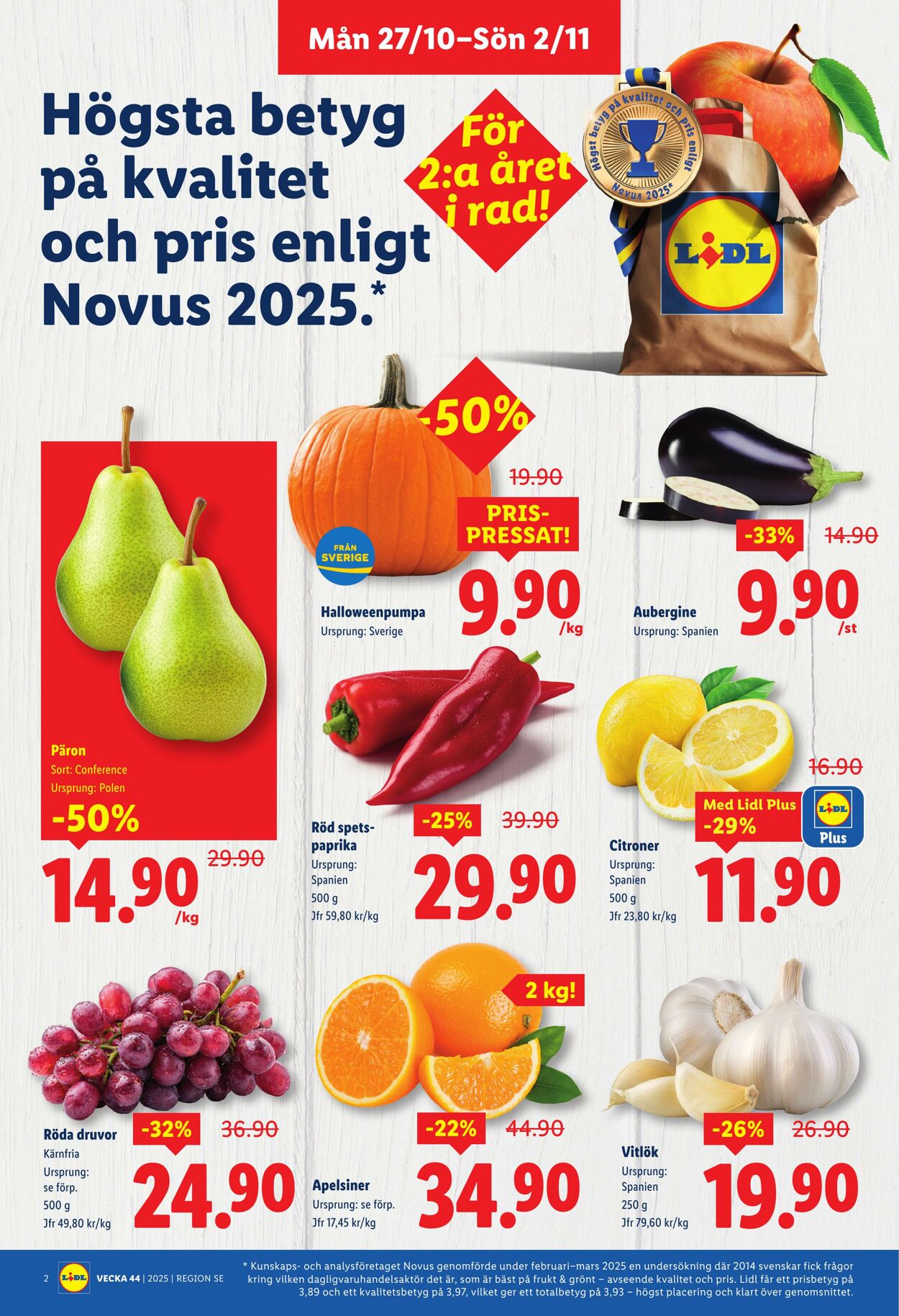 Erbjudanden Lidl 27.10.2025 - 02.11.2025
