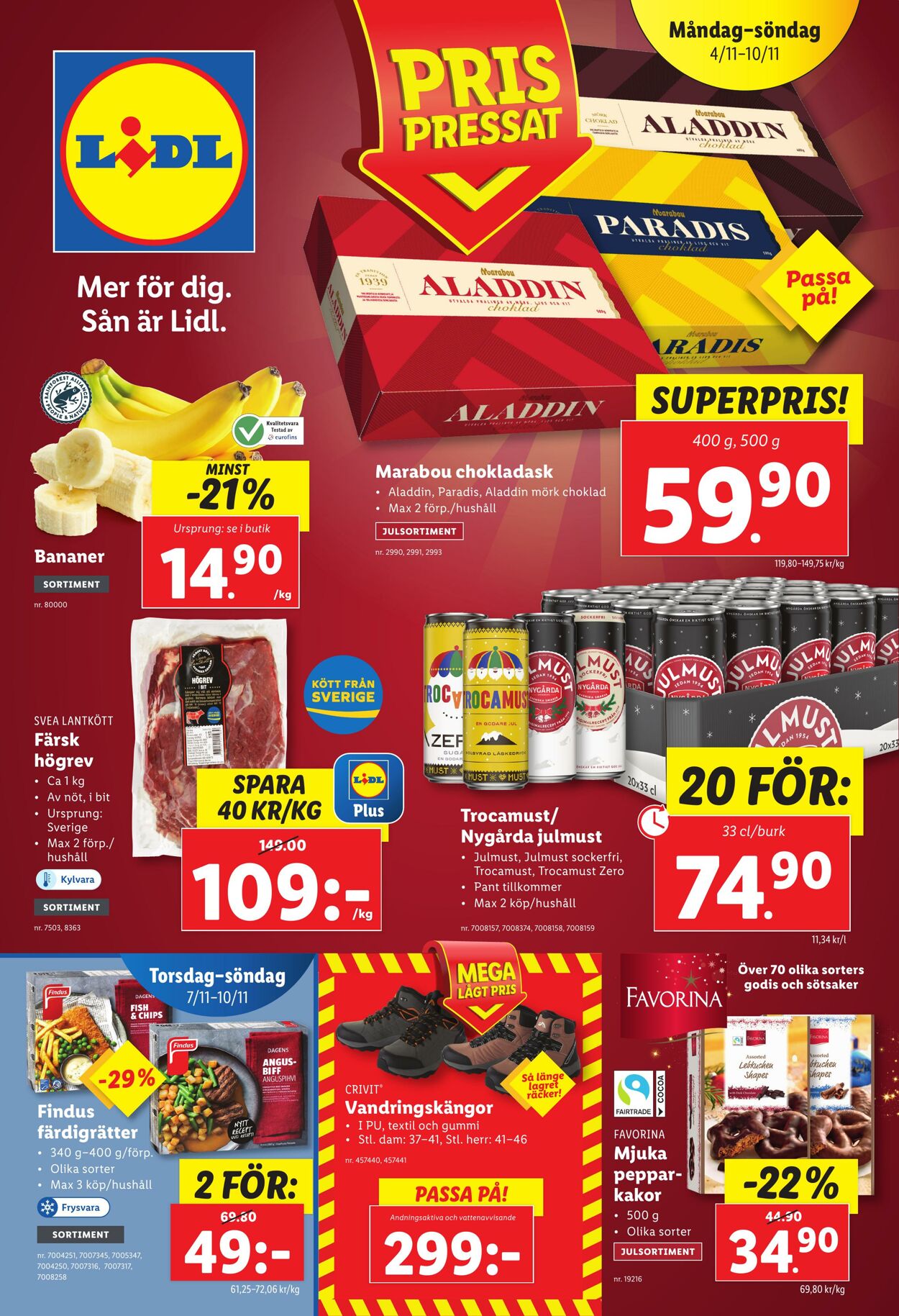 Erbjudanden Lidl 04.11.2024 - 10.11.2024