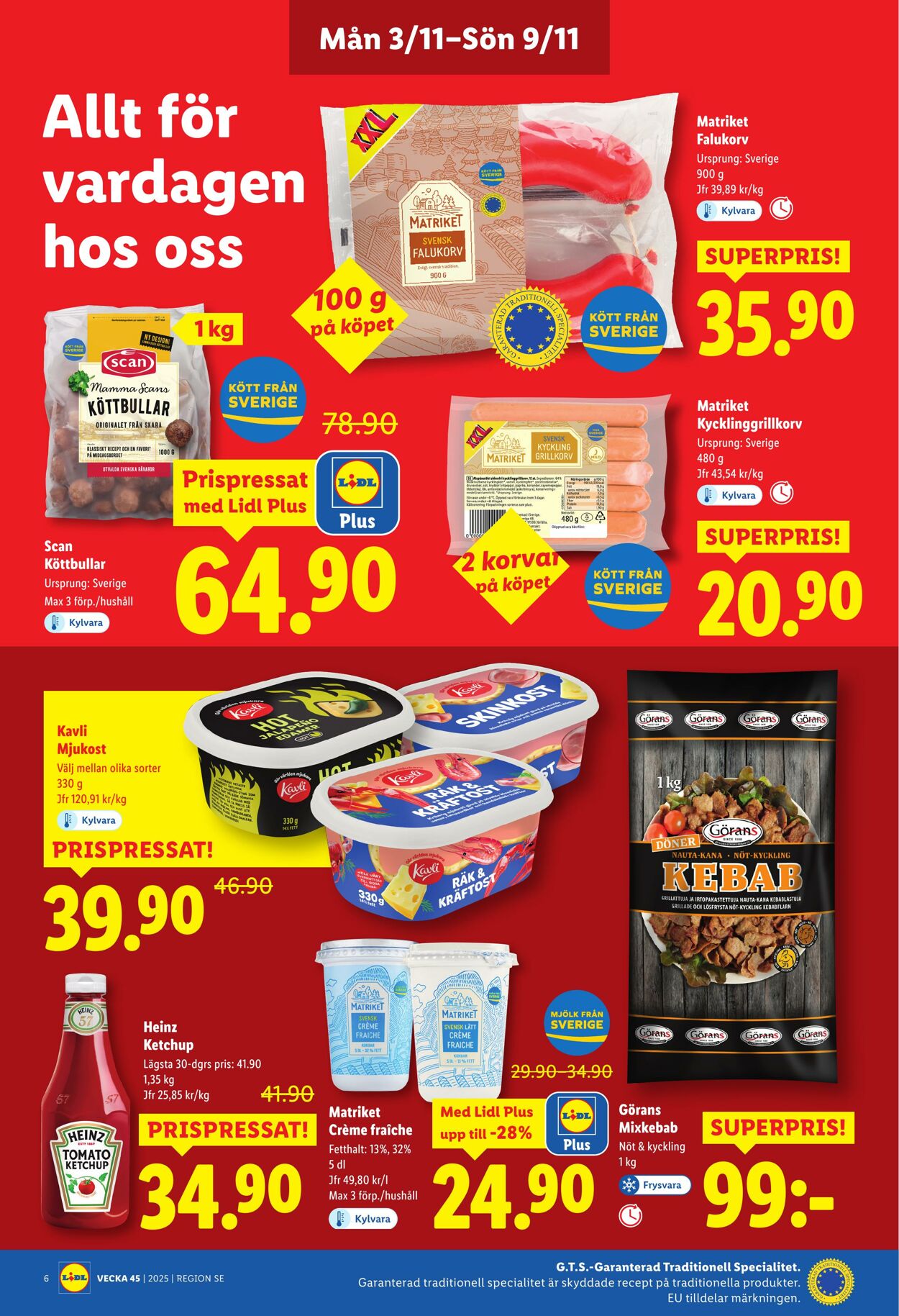 Erbjudanden Lidl 03.11.2025 - 09.11.2025