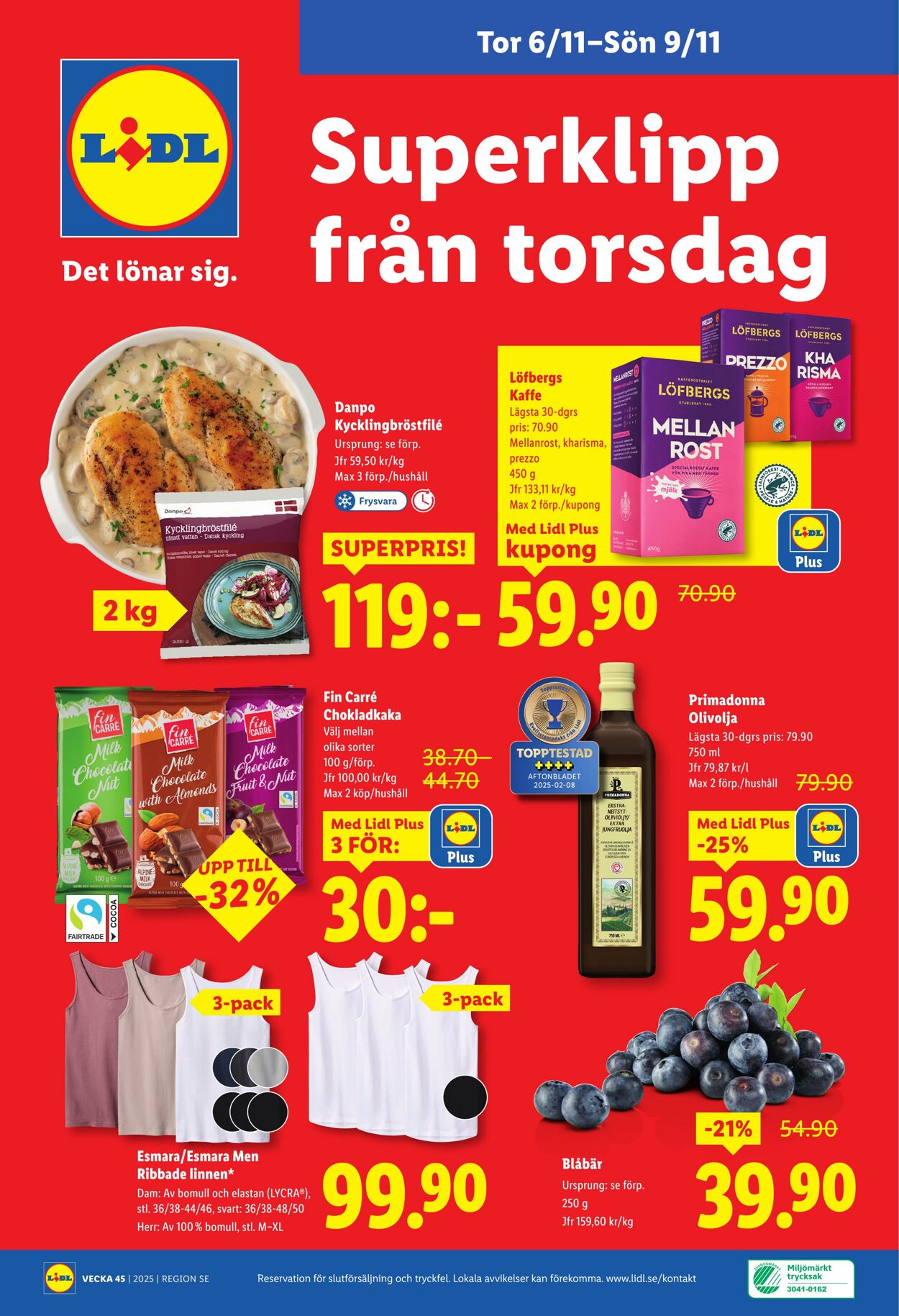 Erbjudanden Lidl 03.11.2025 - 09.11.2025