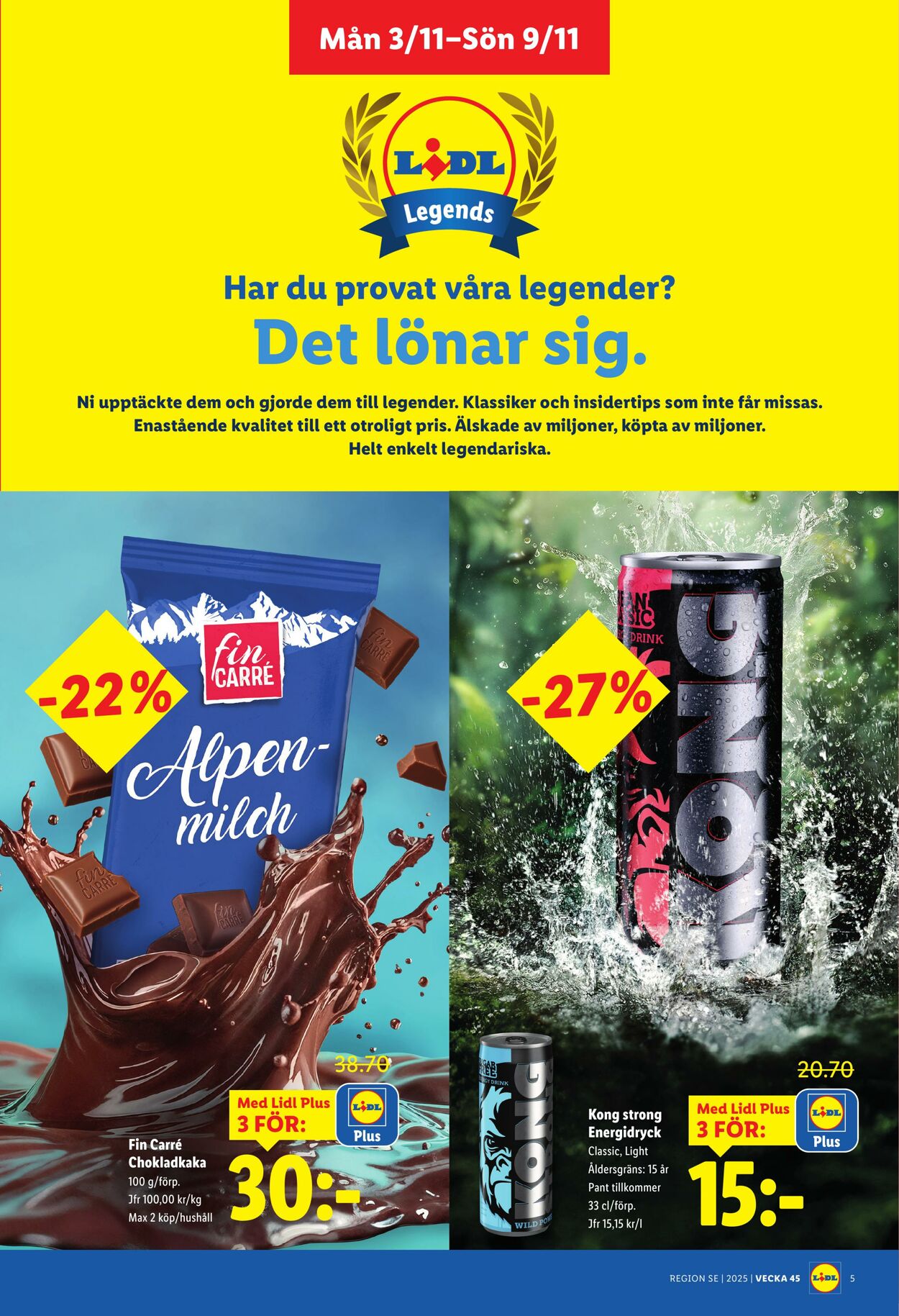 Erbjudanden Lidl 03.11.2025 - 09.11.2025