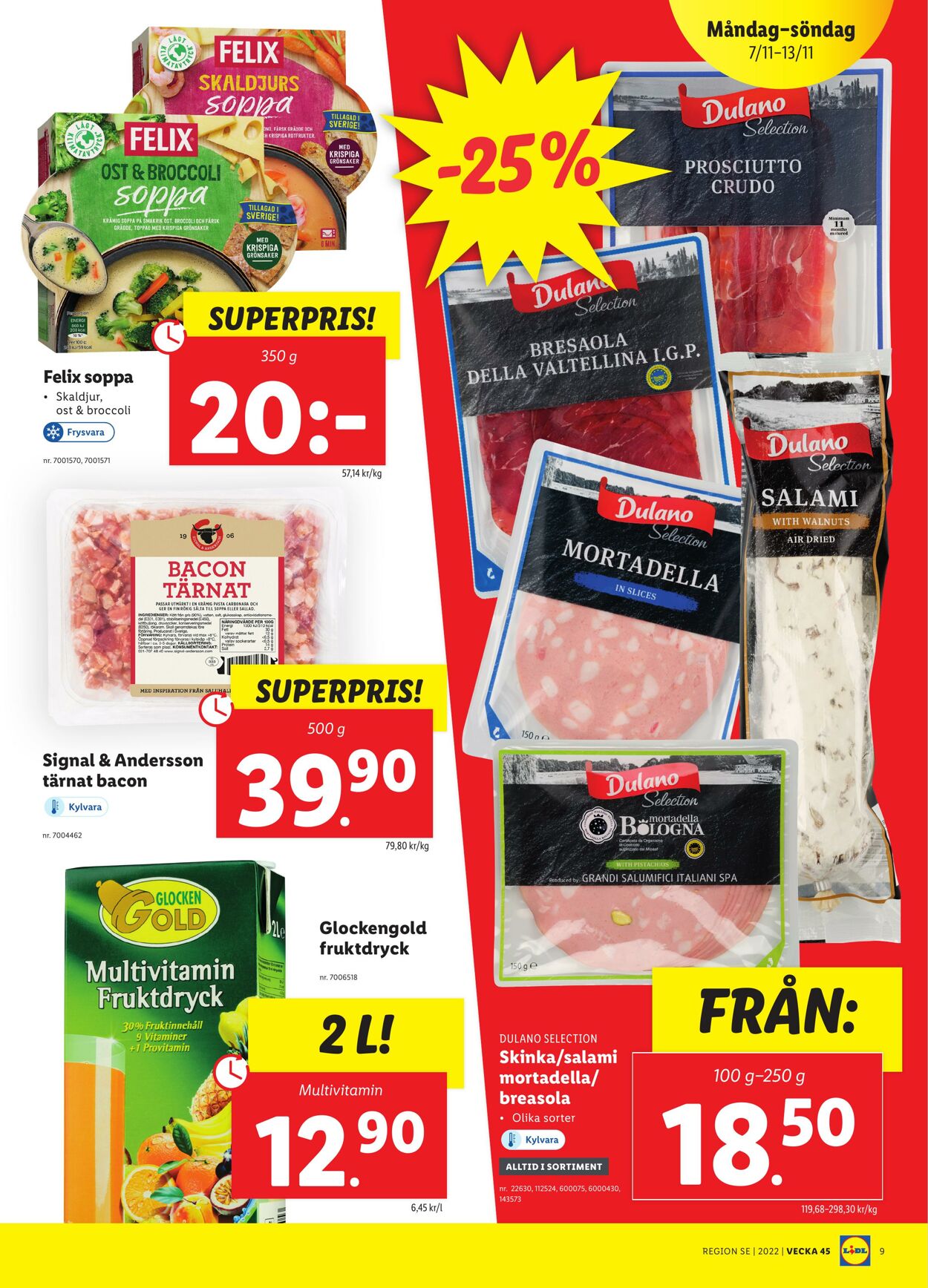 Erbjudanden Lidl 07.11.2022 - 13.11.2022