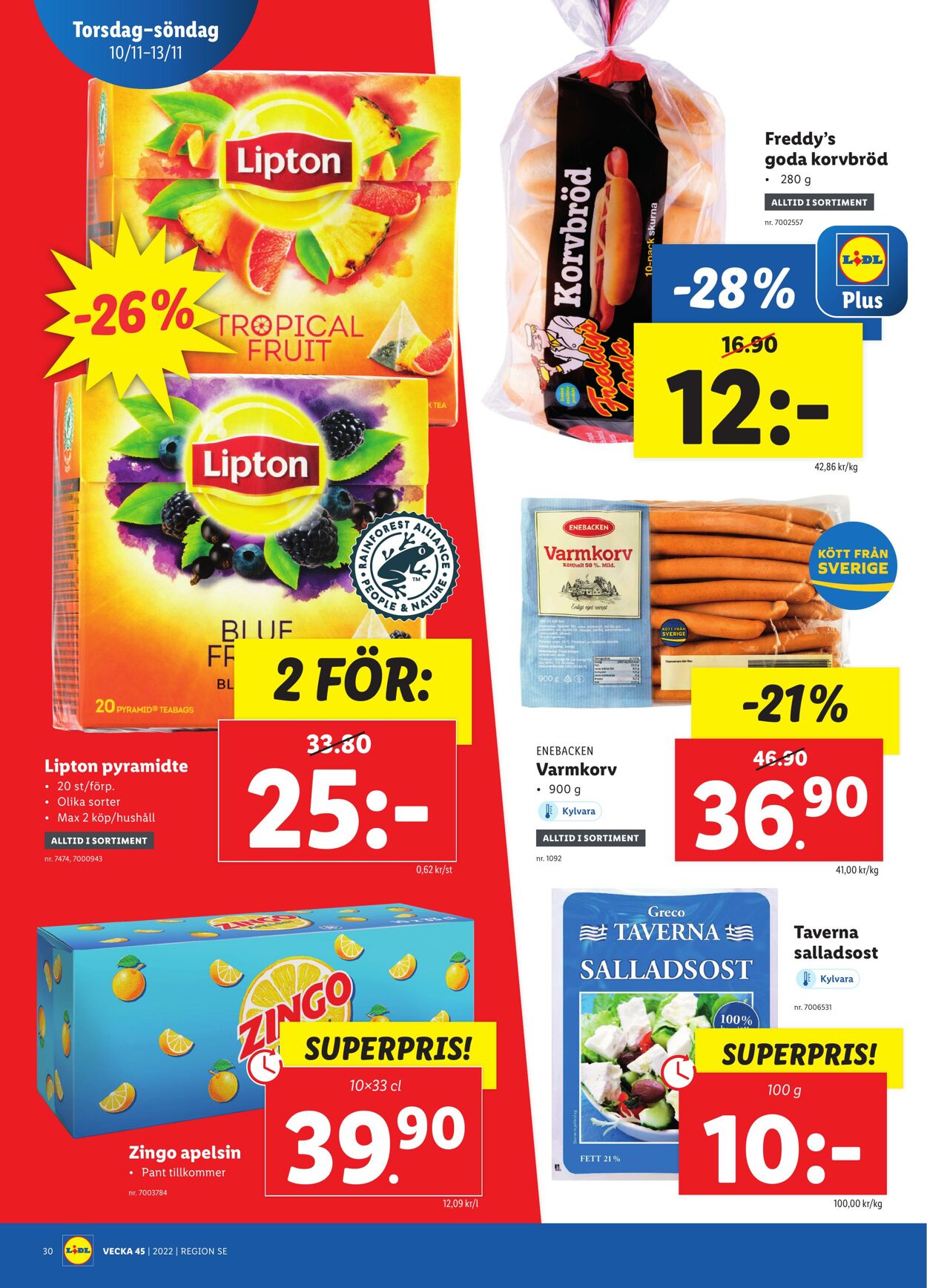 Erbjudanden Lidl 07.11.2022 - 13.11.2022