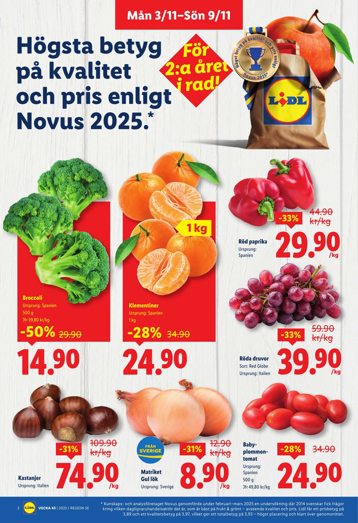 Erbjudanden Lidl 03.11.2025 - 09.11.2025