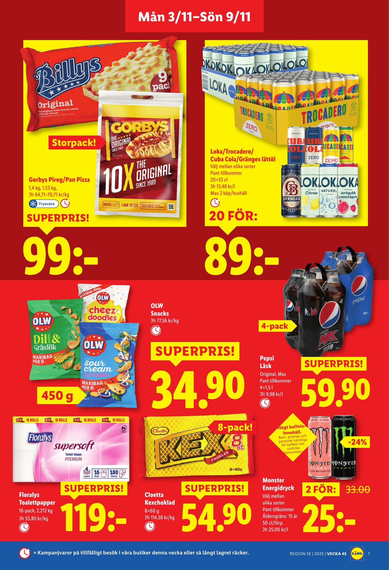 Erbjudanden Lidl 03.11.2025 - 09.11.2025