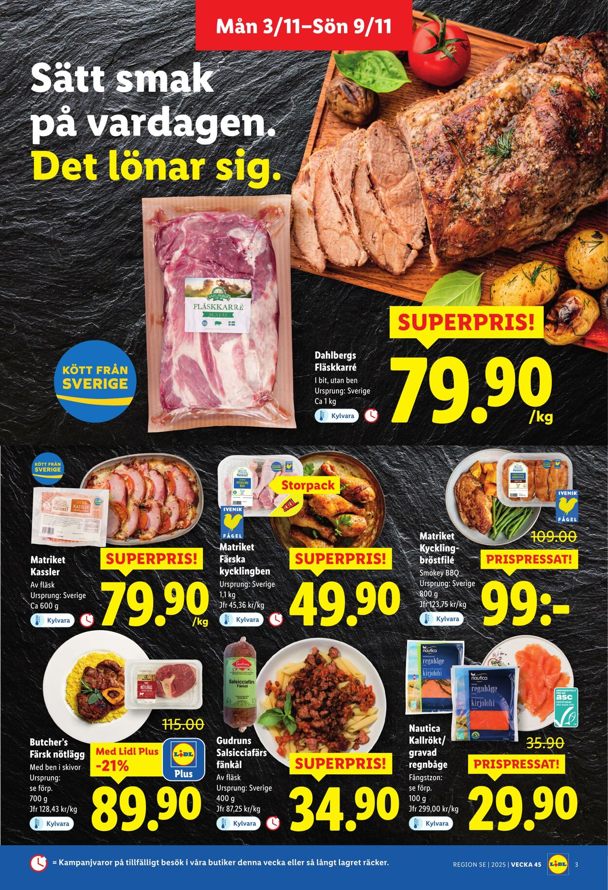Erbjudanden Lidl 03.11.2025 - 09.11.2025