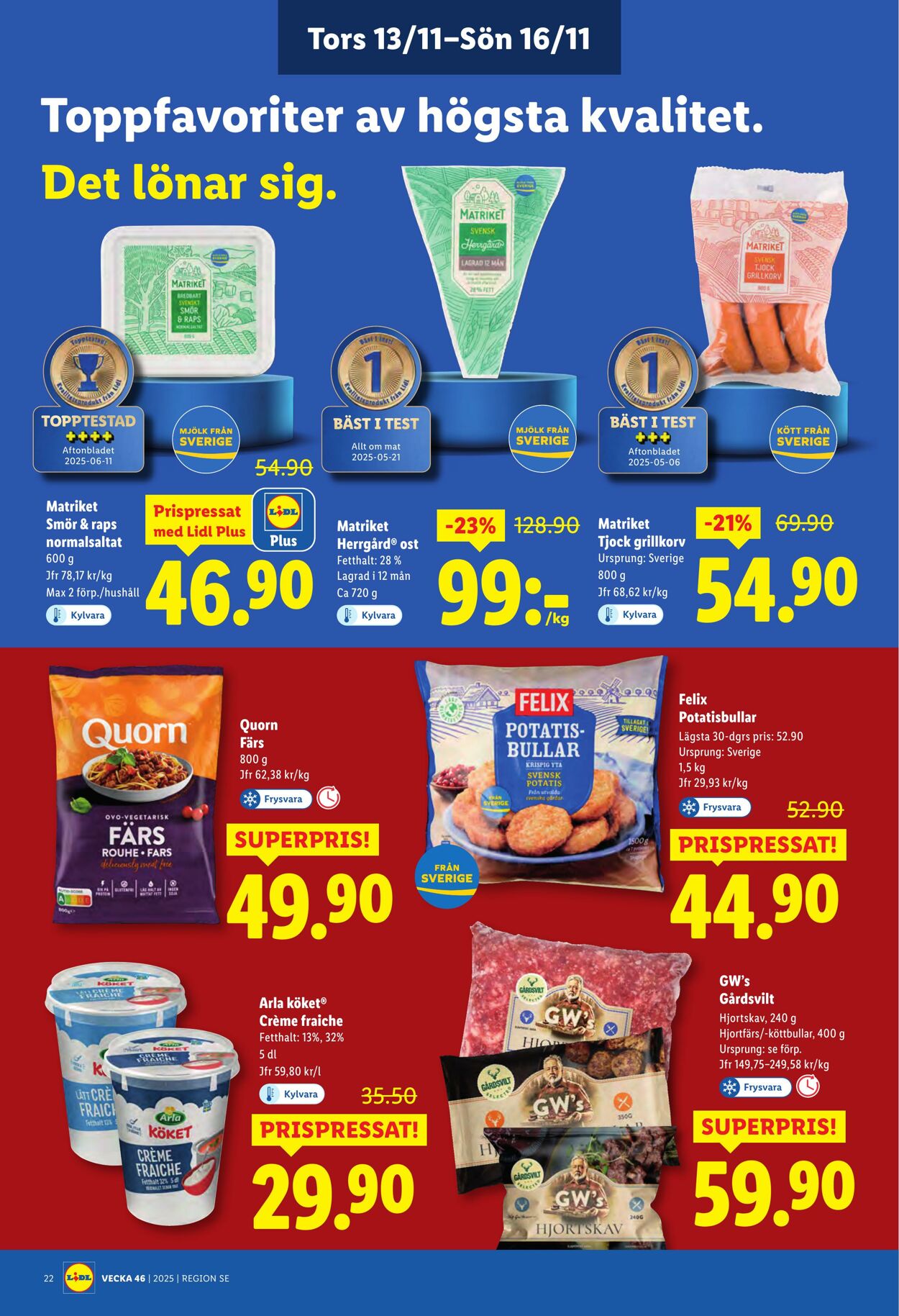 Erbjudanden Lidl 10.11.2025 - 16.11.2025