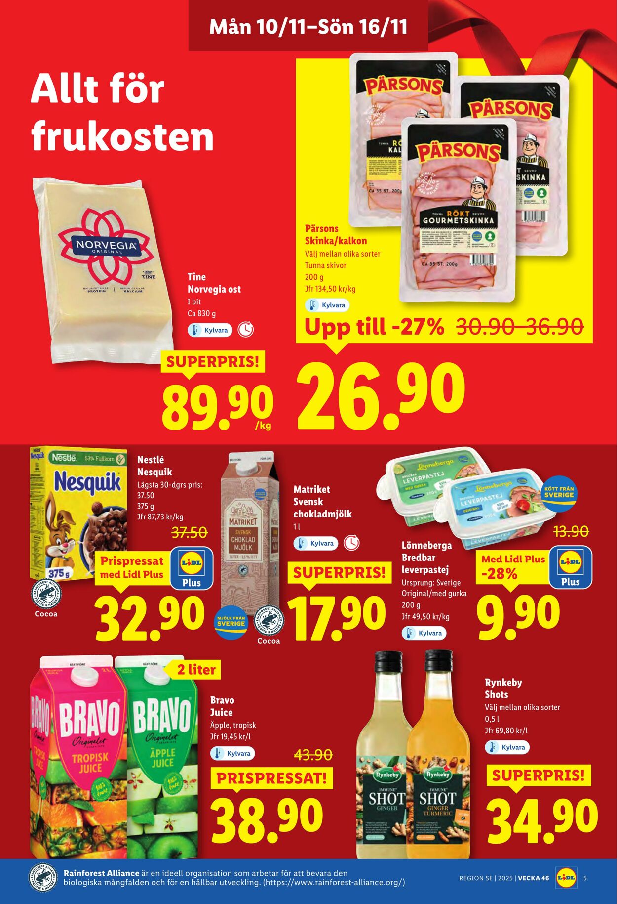 Erbjudanden Lidl 10.11.2025 - 16.11.2025