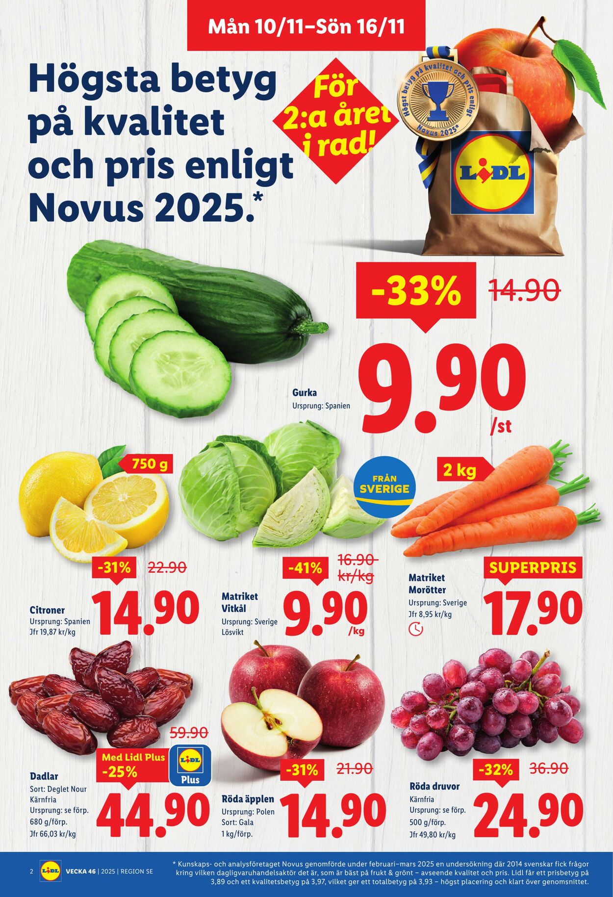 Erbjudanden Lidl 10.11.2025 - 16.11.2025