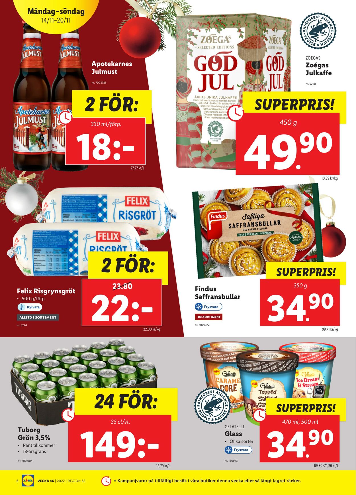 Erbjudanden Lidl 14.11.2022 - 20.11.2022