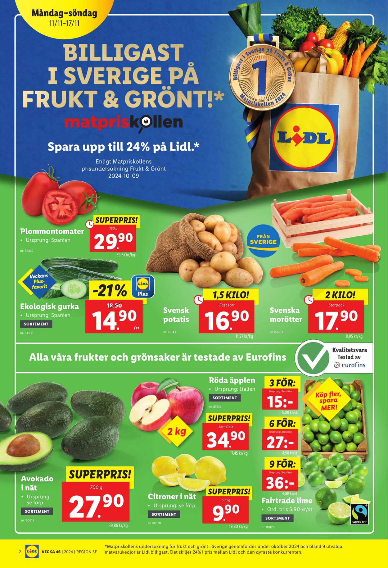 Erbjudanden Lidl 11.11.2024 - 17.11.2024