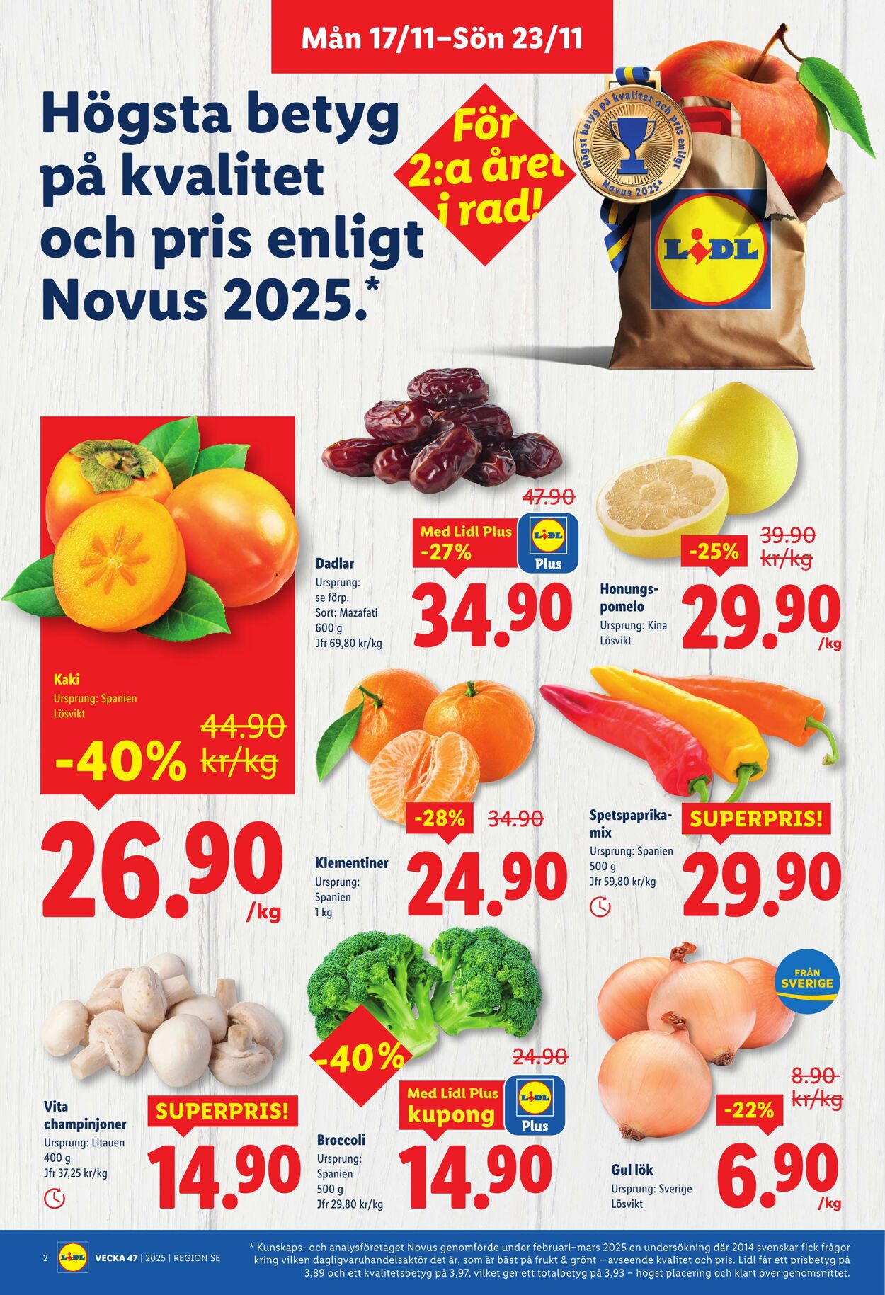 Erbjudanden Lidl 17.11.2025 - 23.11.2025