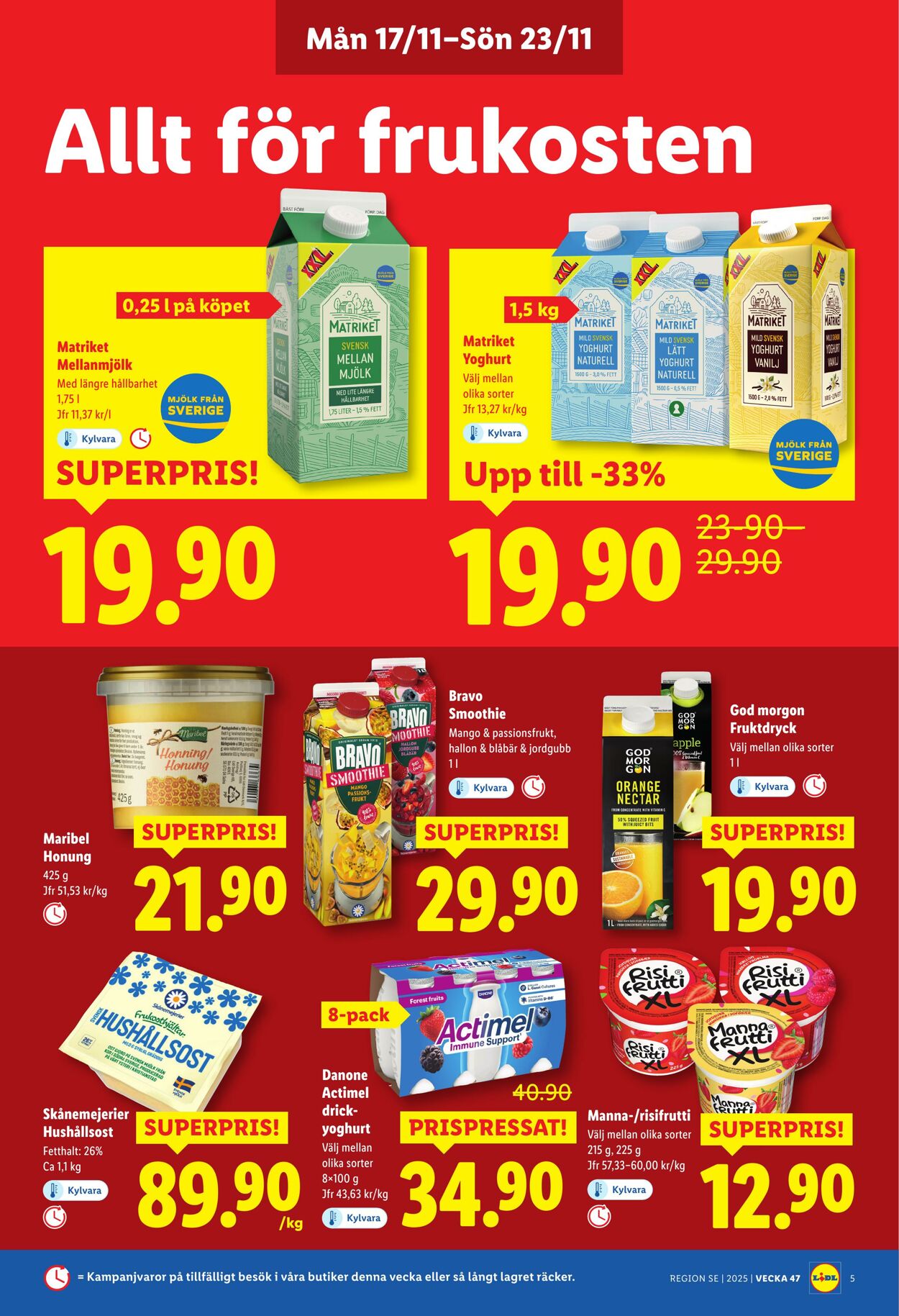 Erbjudanden Lidl 17.11.2025 - 23.11.2025