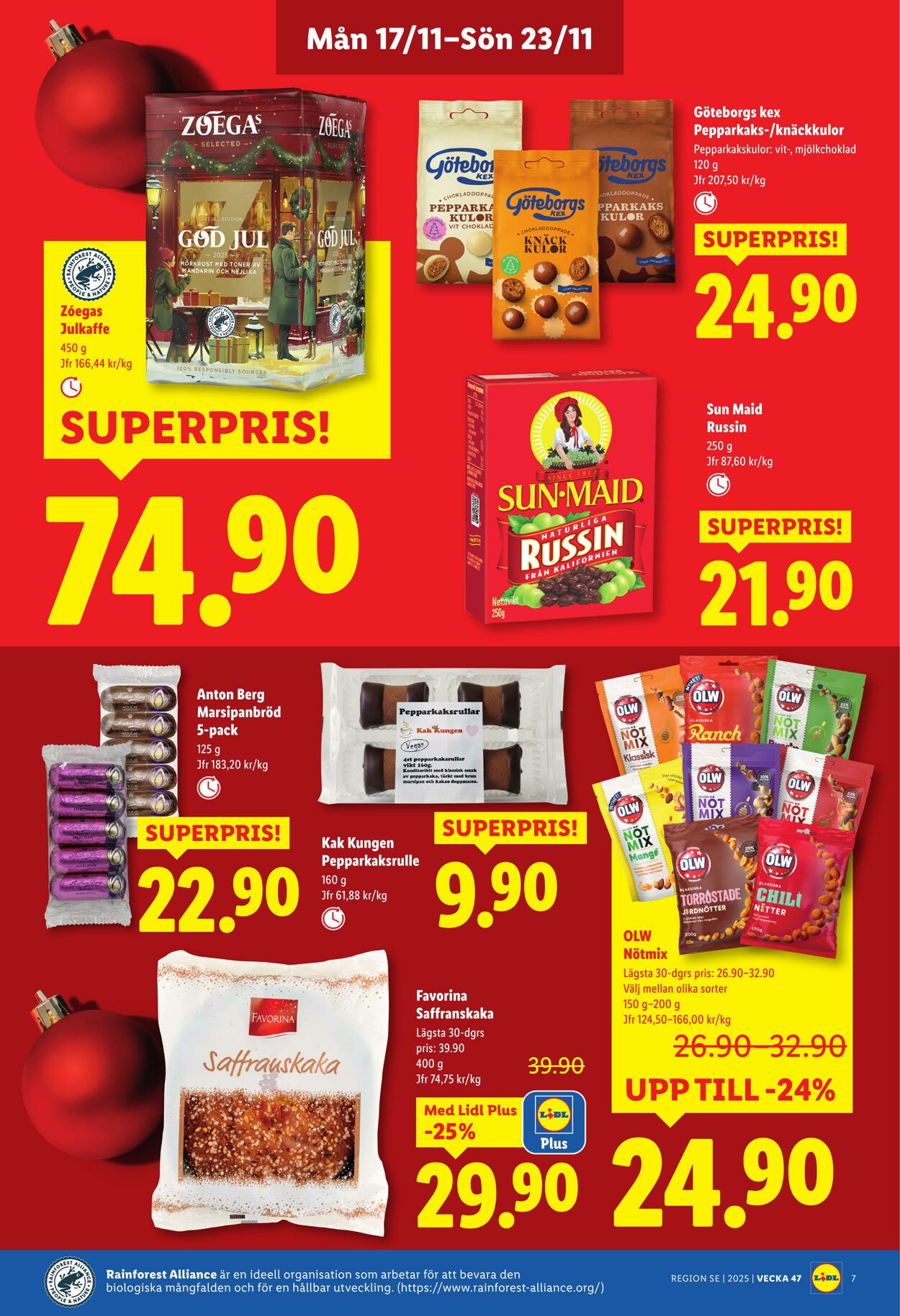 Erbjudanden Lidl 17.11.2025 - 23.11.2025