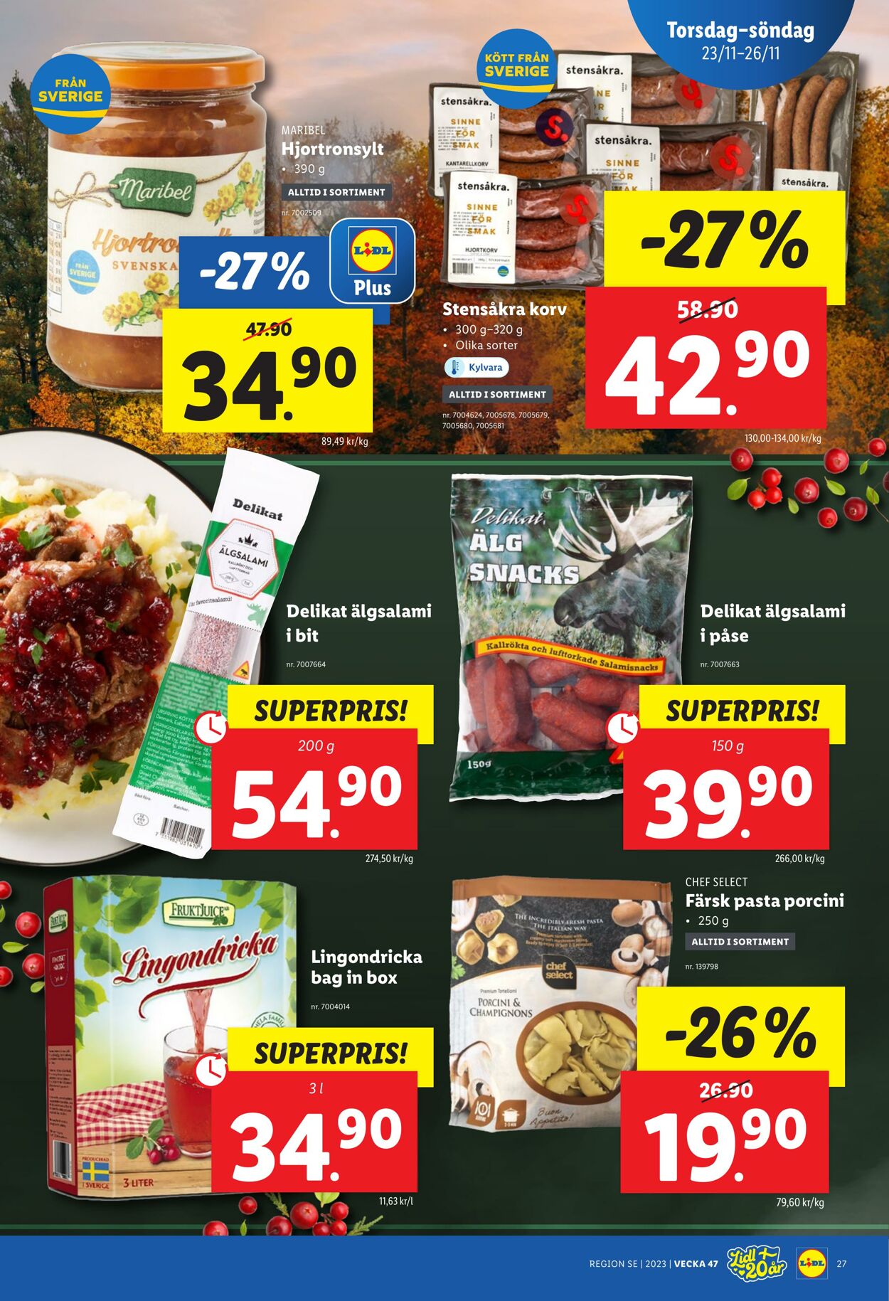 Erbjudanden Lidl 20.11.2023 - 26.11.2023