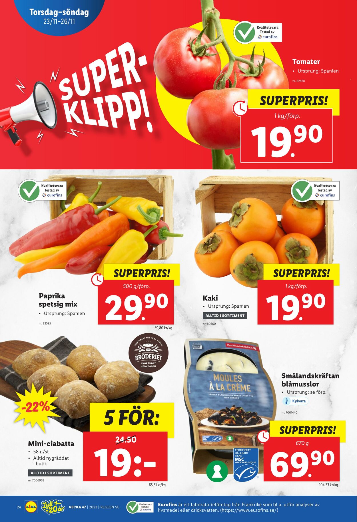 Erbjudanden Lidl 20.11.2023 - 26.11.2023