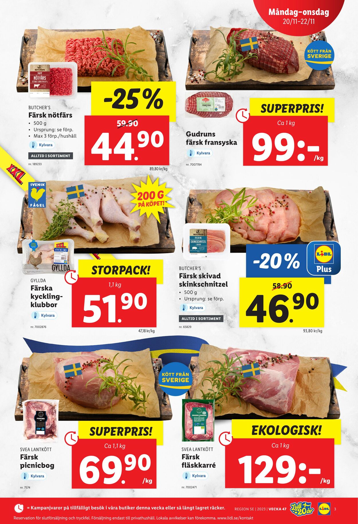 Erbjudanden Lidl 20.11.2023 - 26.11.2023