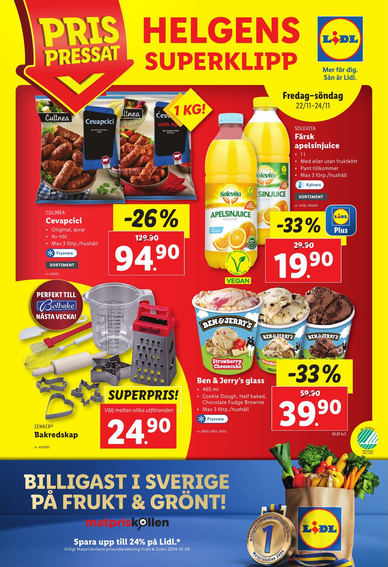 Erbjudanden Lidl 18.11.2024 - 24.11.2024