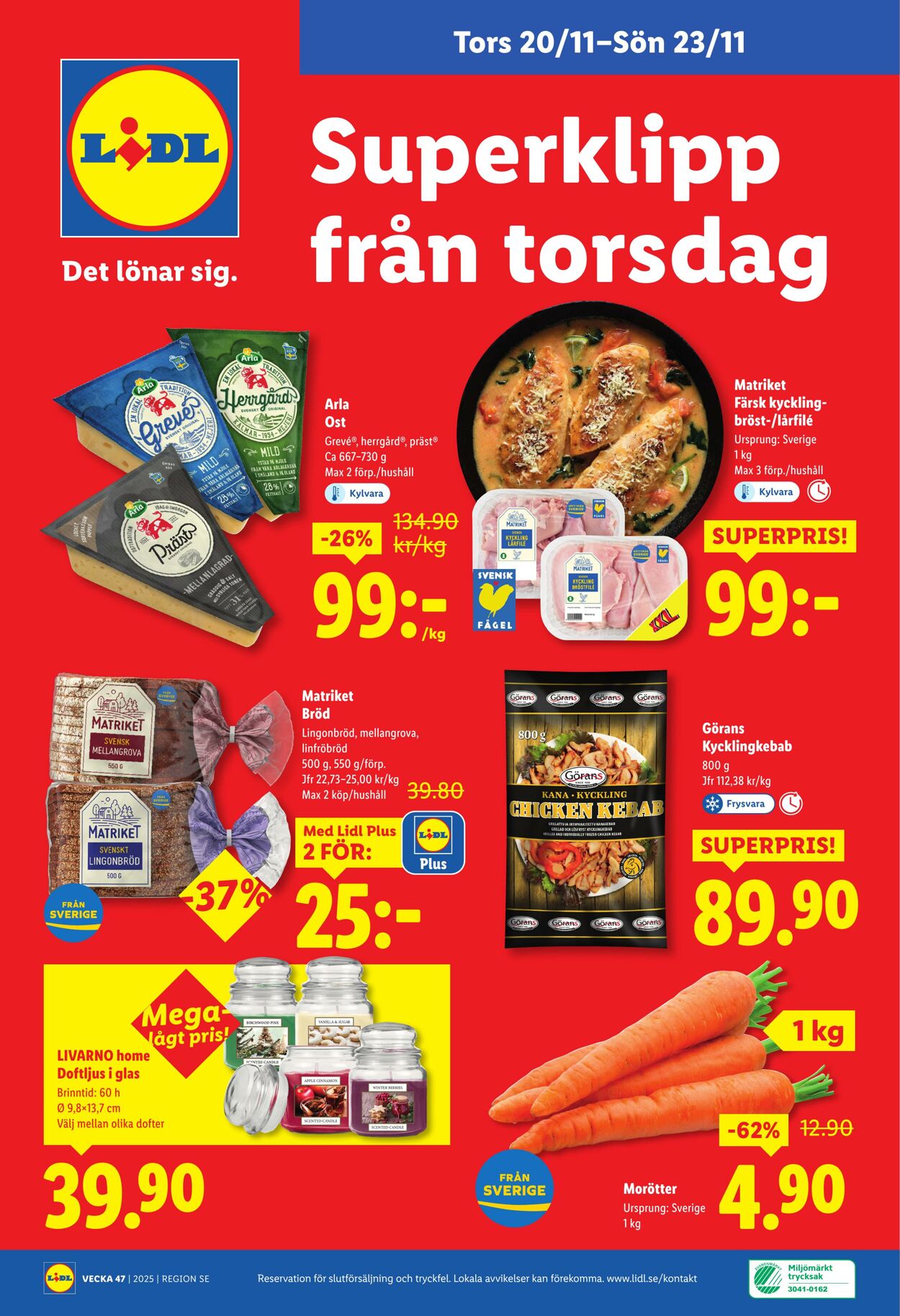 Erbjudanden Lidl 17.11.2025 - 23.11.2025