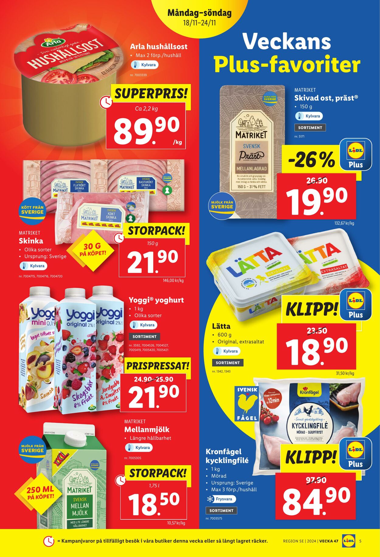 Erbjudanden Lidl 18.11.2024 - 24.11.2024