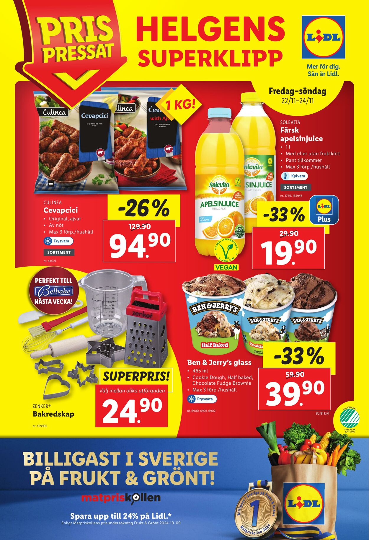 Erbjudanden Lidl 18.11.2024 - 24.11.2024