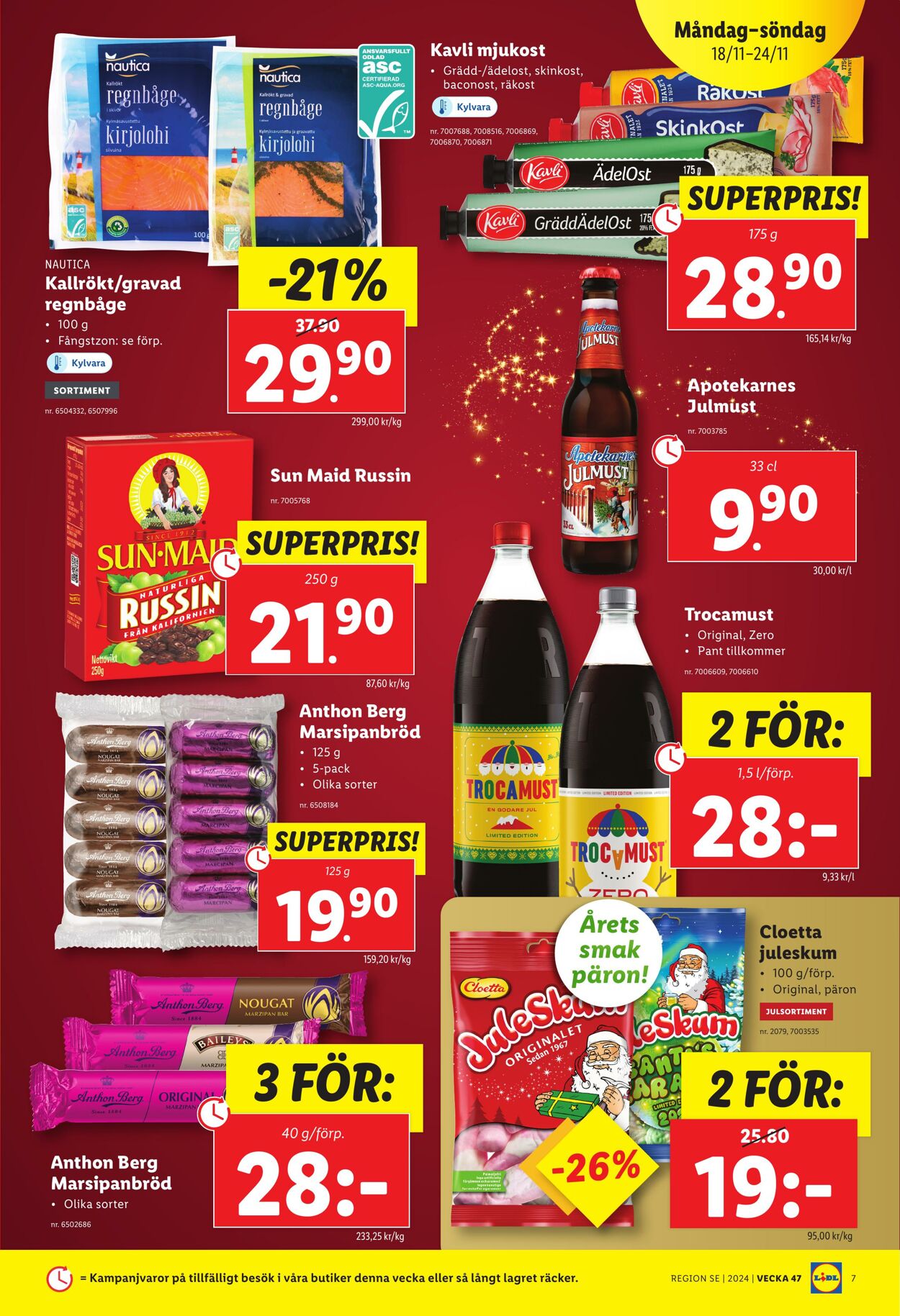 Erbjudanden Lidl 18.11.2024 - 24.11.2024