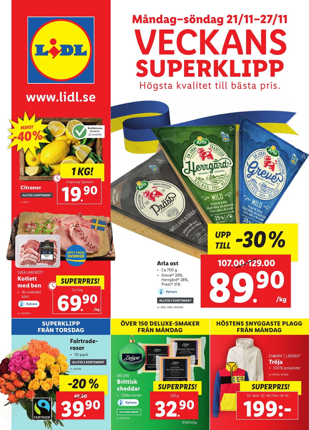 Erbjudanden Lidl 21.11.2022 - 27.11.2022