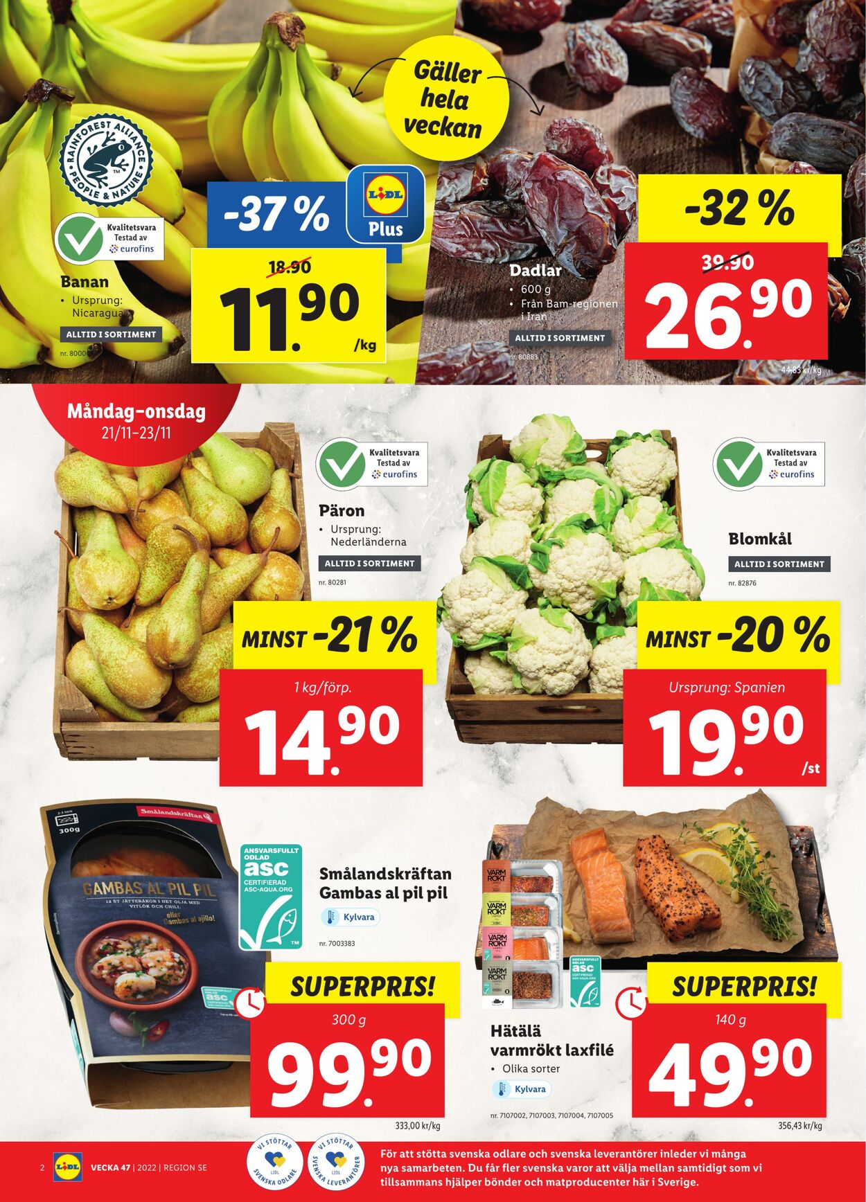 Erbjudanden Lidl 21.11.2022 - 27.11.2022