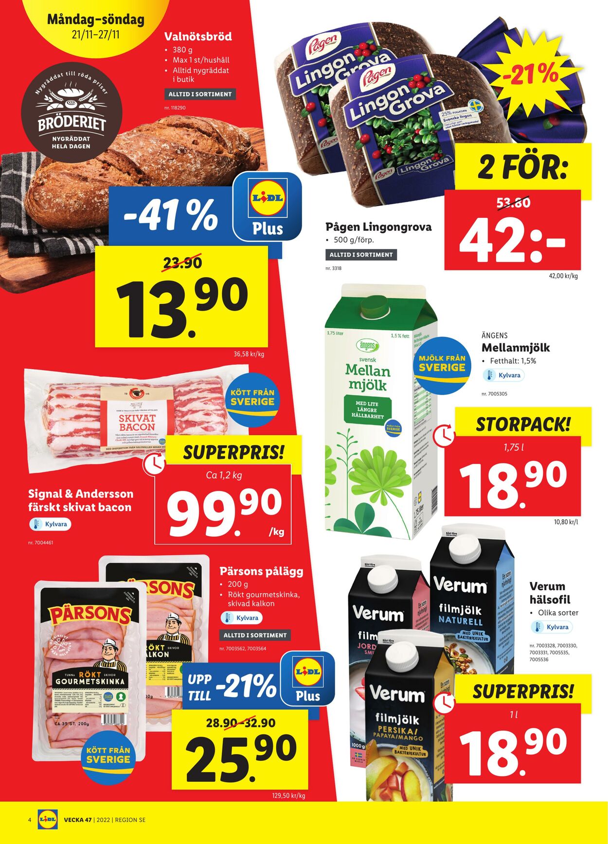 Erbjudanden Lidl 21.11.2022 - 27.11.2022