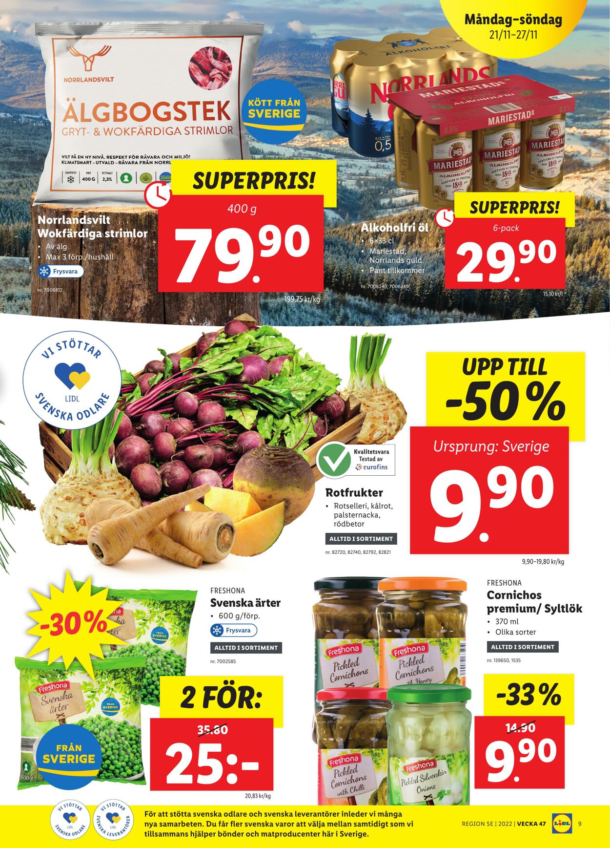 Erbjudanden Lidl 21.11.2022 - 27.11.2022