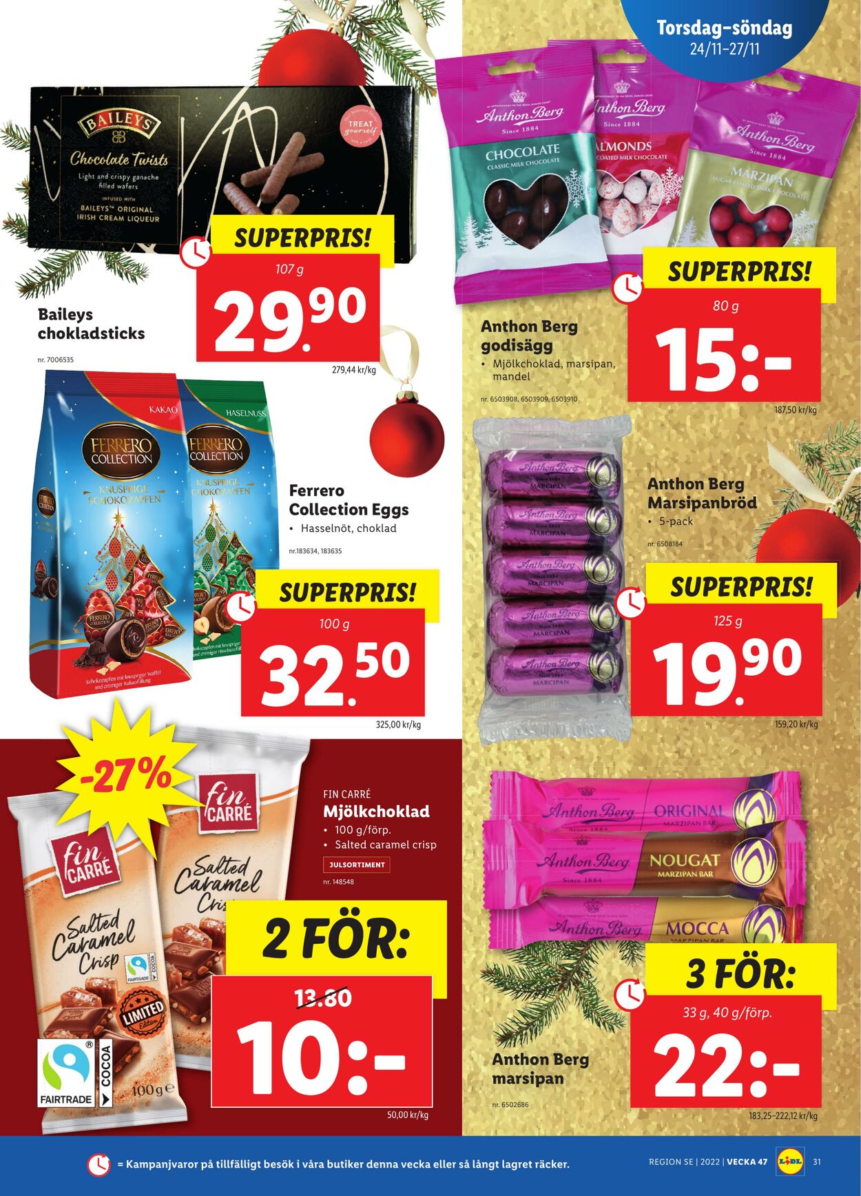 Erbjudanden Lidl 21.11.2022 - 27.11.2022